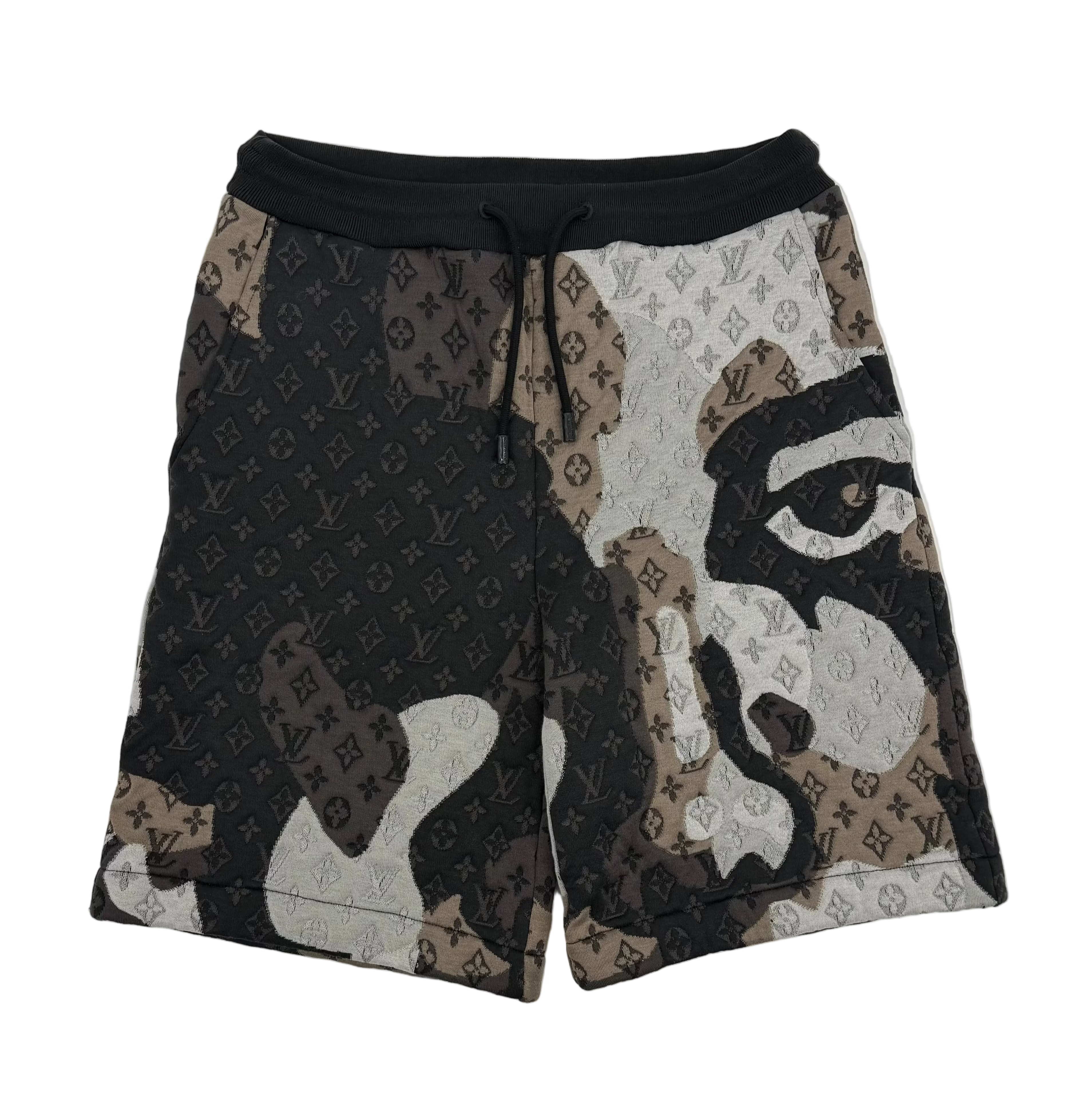 KidSuper Camouflage Monogram Face Shorts