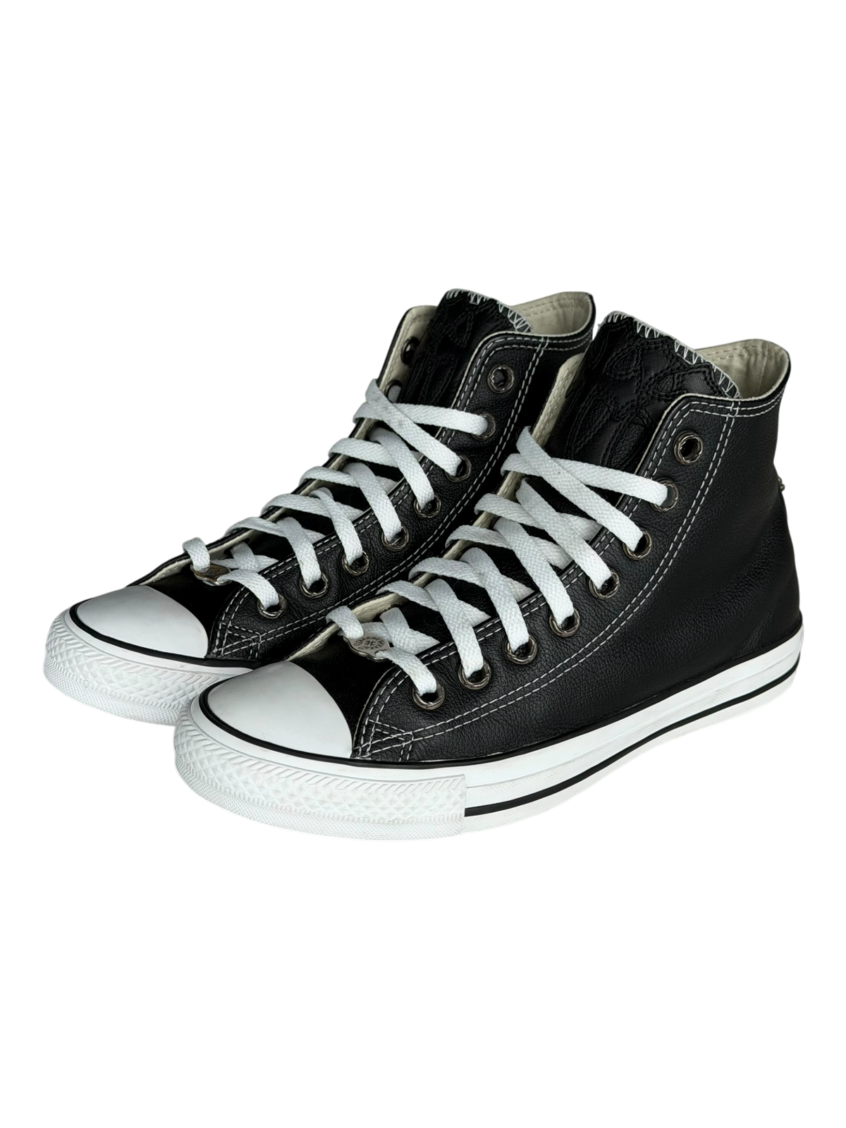 Leather Triple cross Patch Converse High Top Sneakers