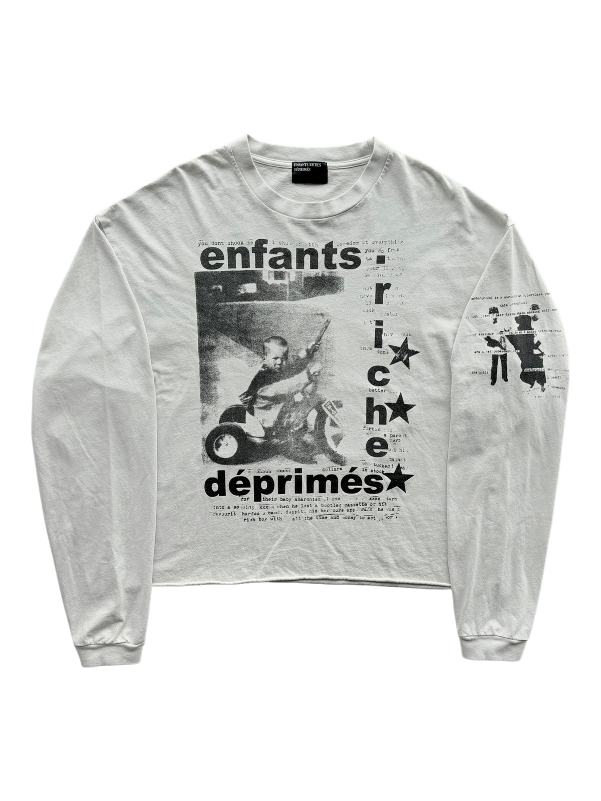 Tricycle Graphic Long Sleeve T-Shirt White