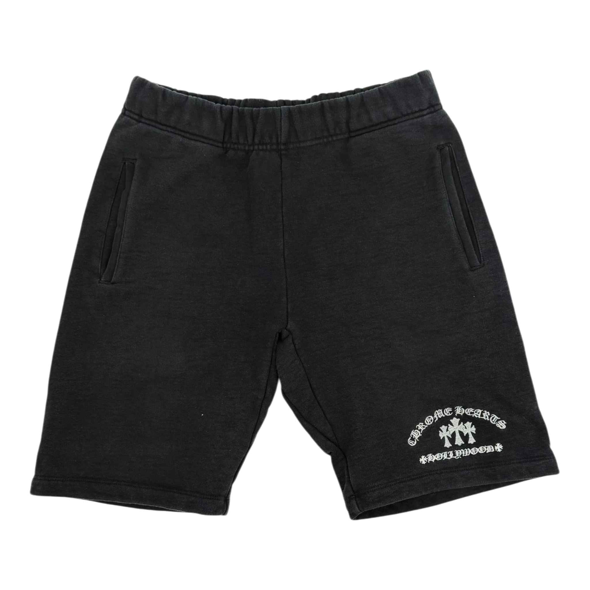 Triple Cross Logo Embroidered Shorts