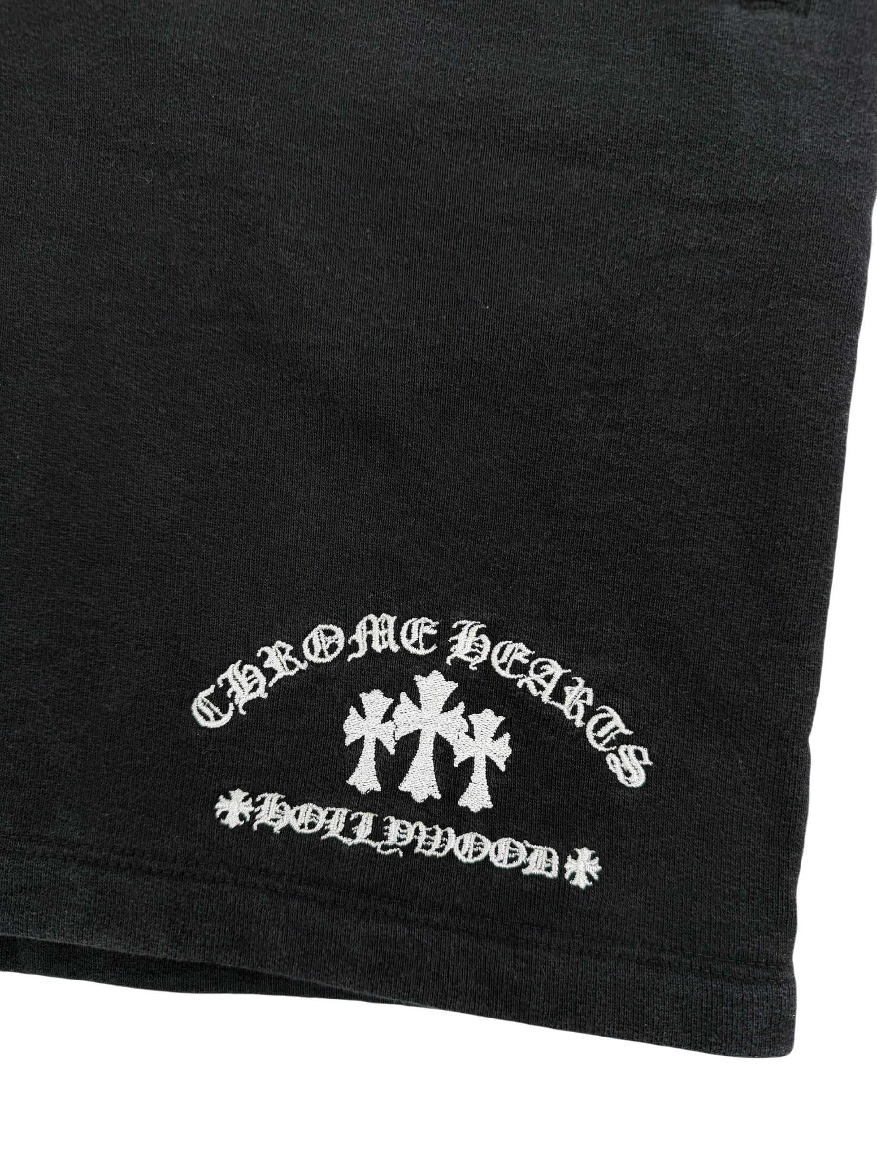 Triple Cross Logo Embroidered Shorts