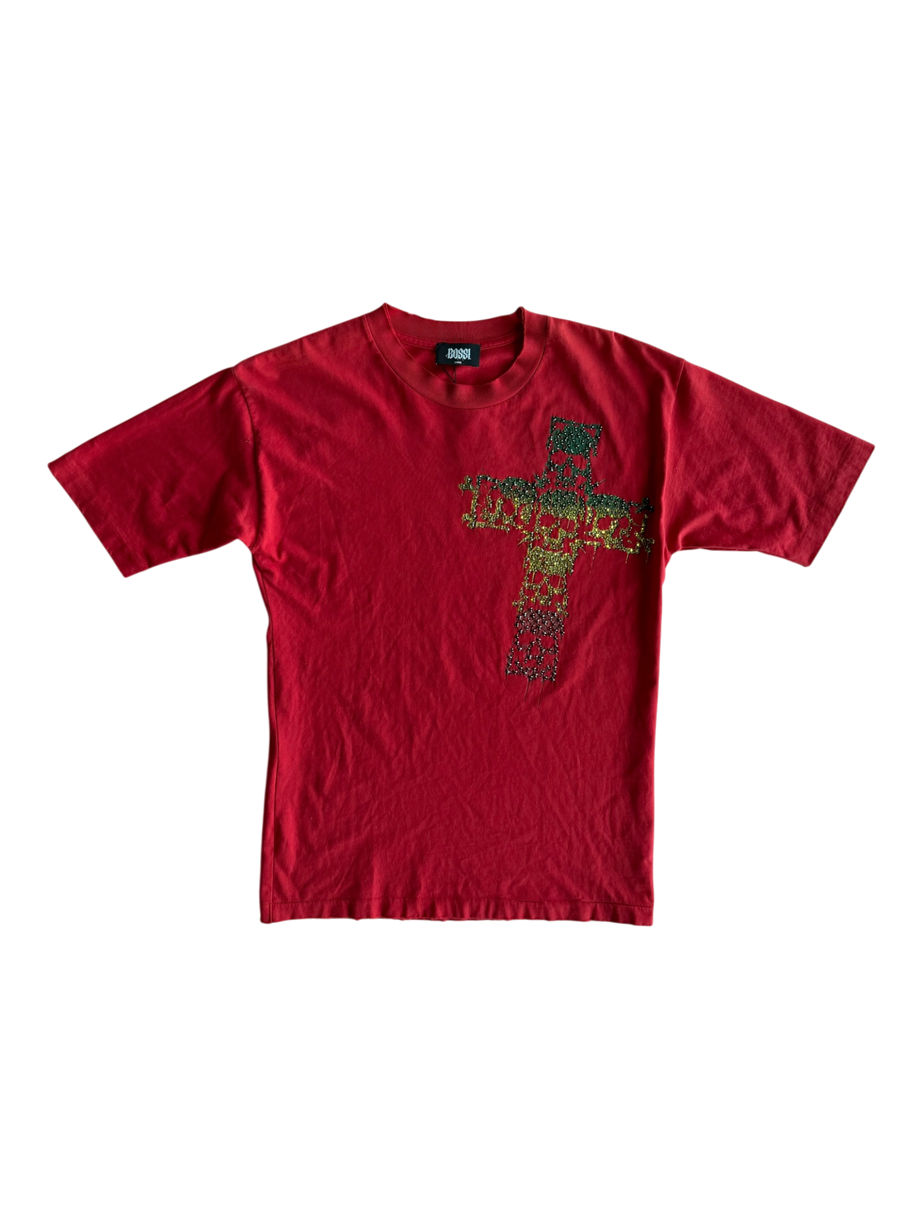 Skull Cross Vinatge Tee Red