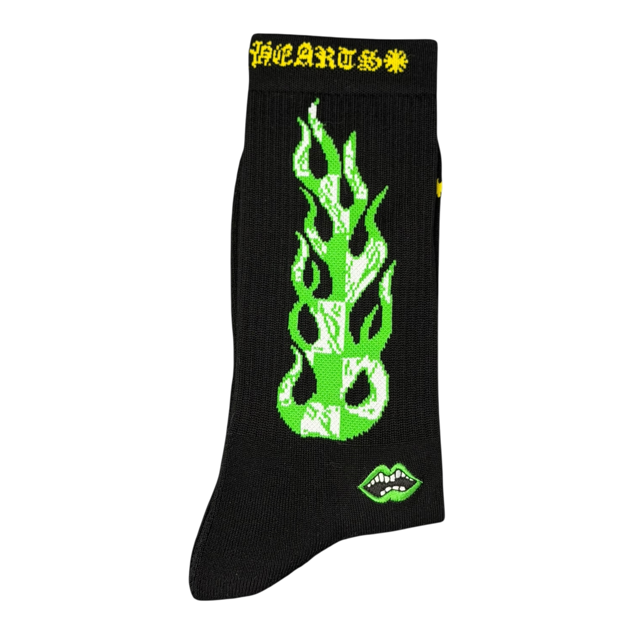 Matty Boy Flame Sock Black/Green
