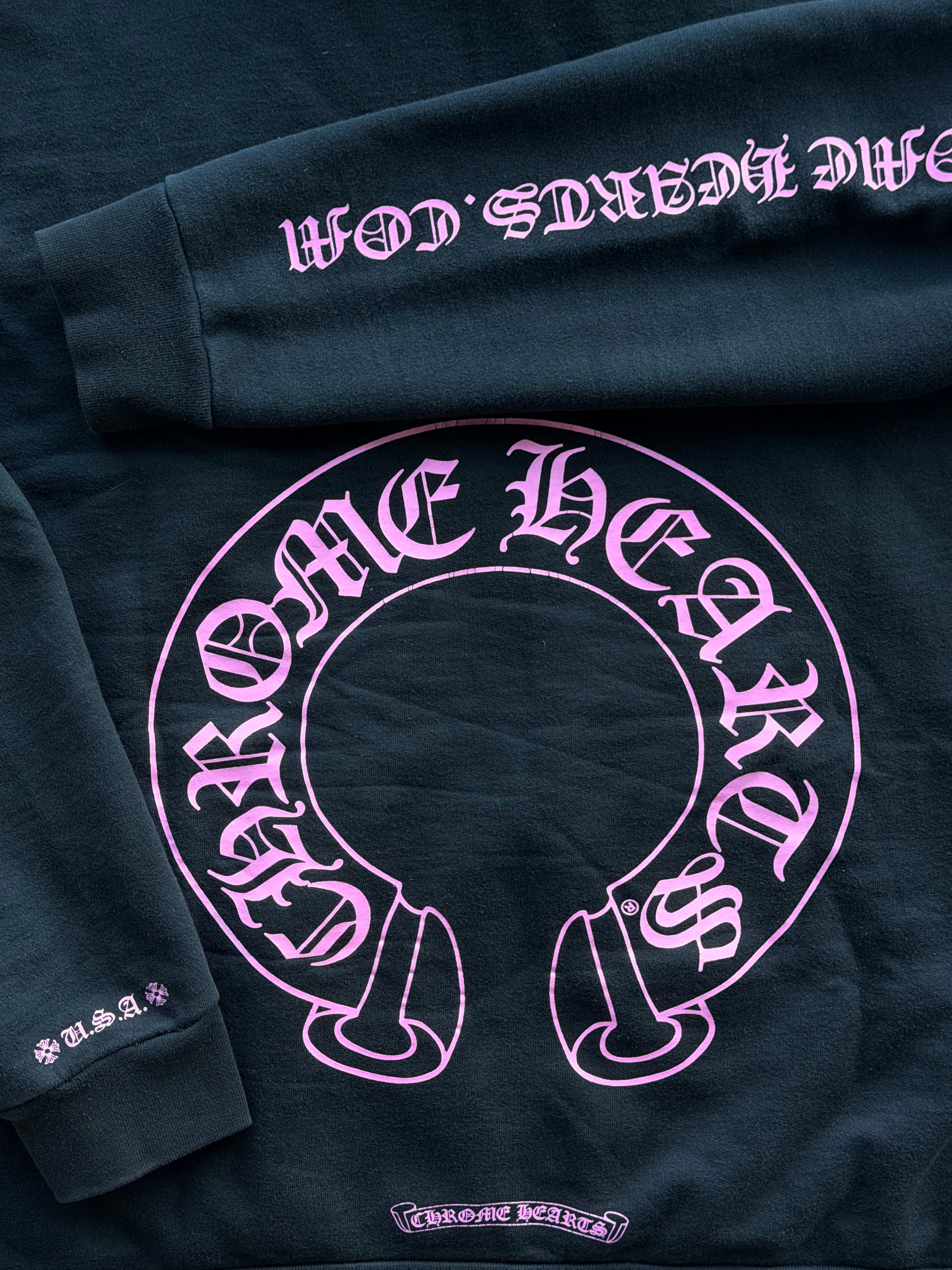 Horseshoe Hoodie Online Exclusive Black Pink