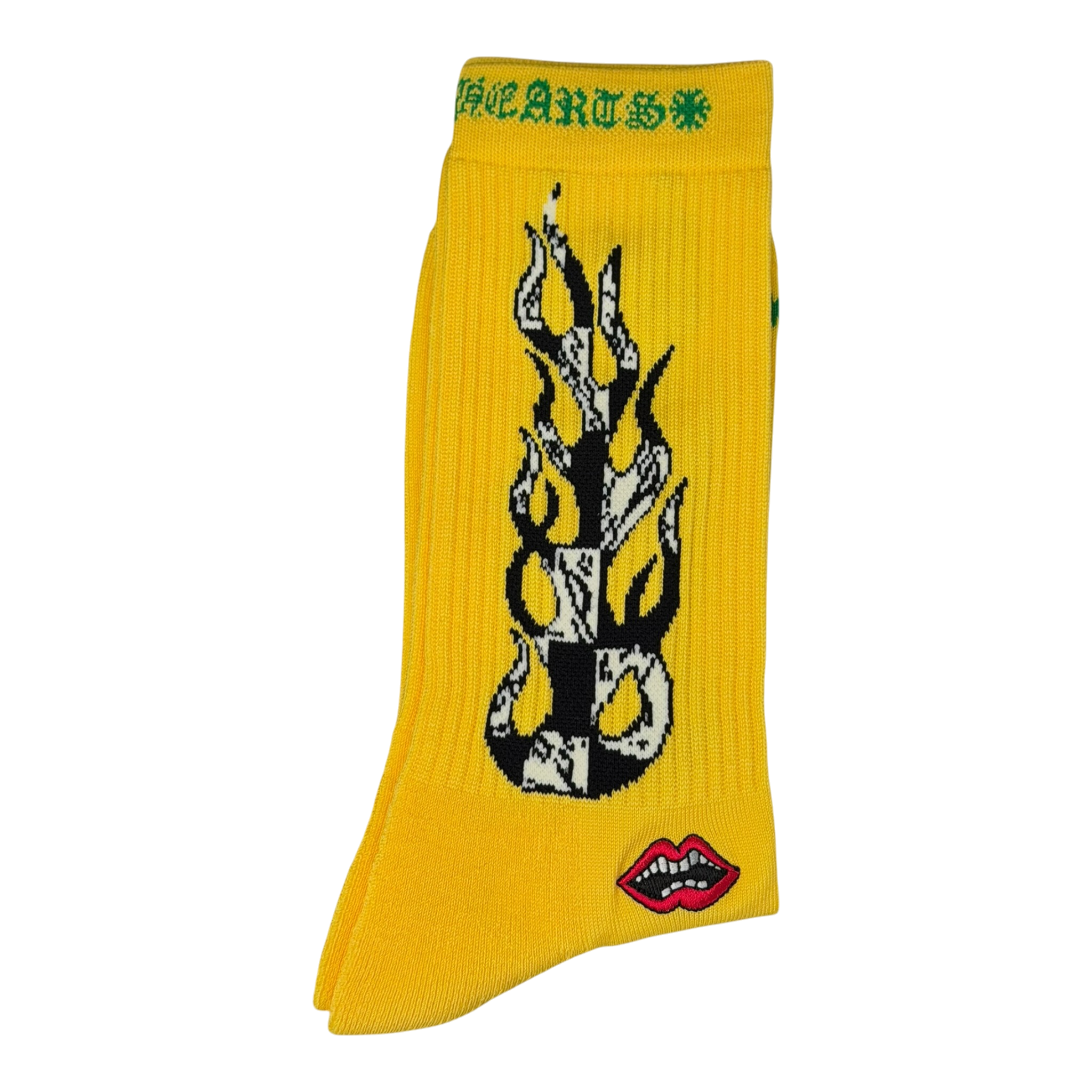 Matty Boy Flame Socks Yellow