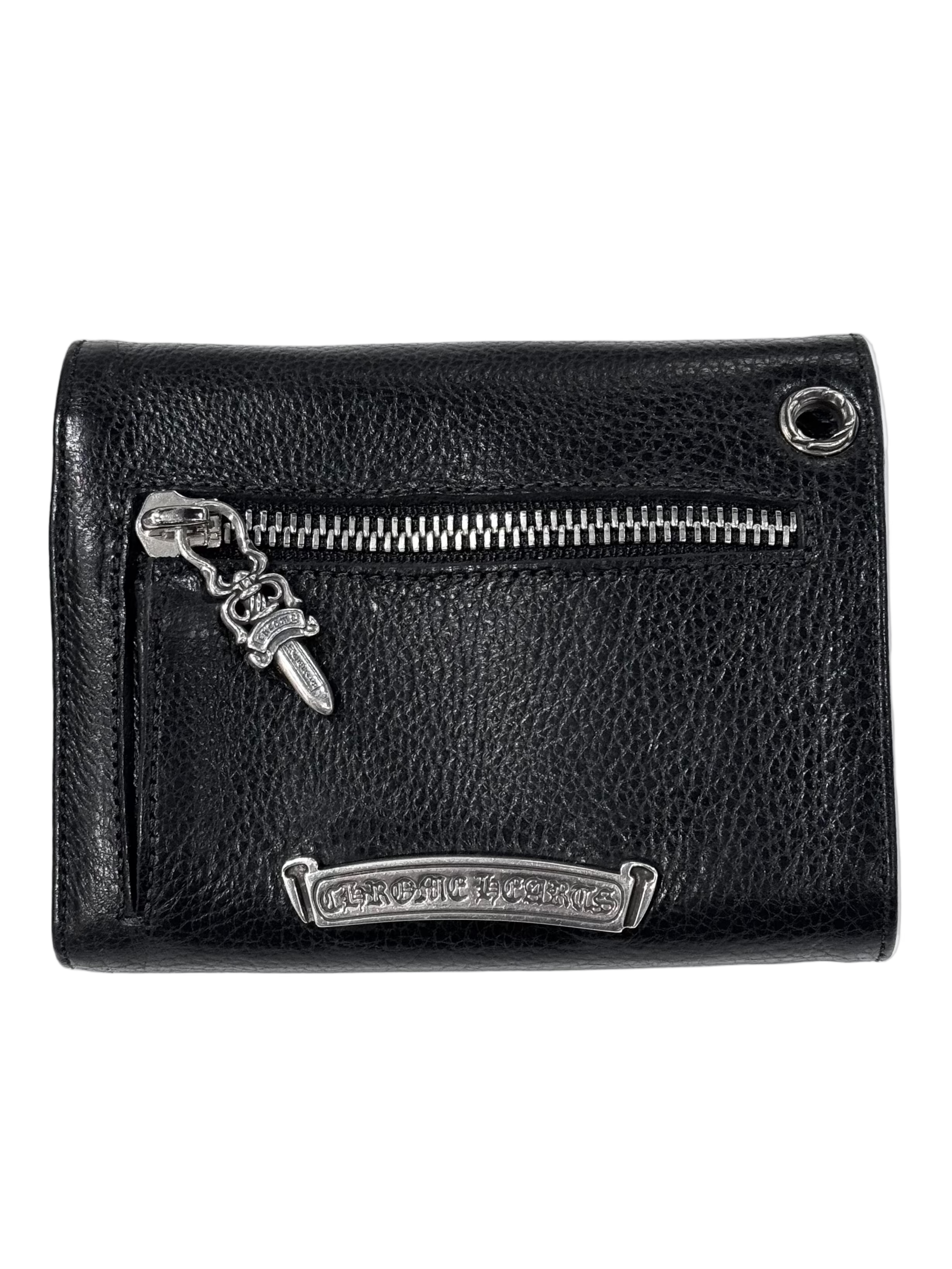 Heavyweight Leather Wave Cross Ball Mini Wallet