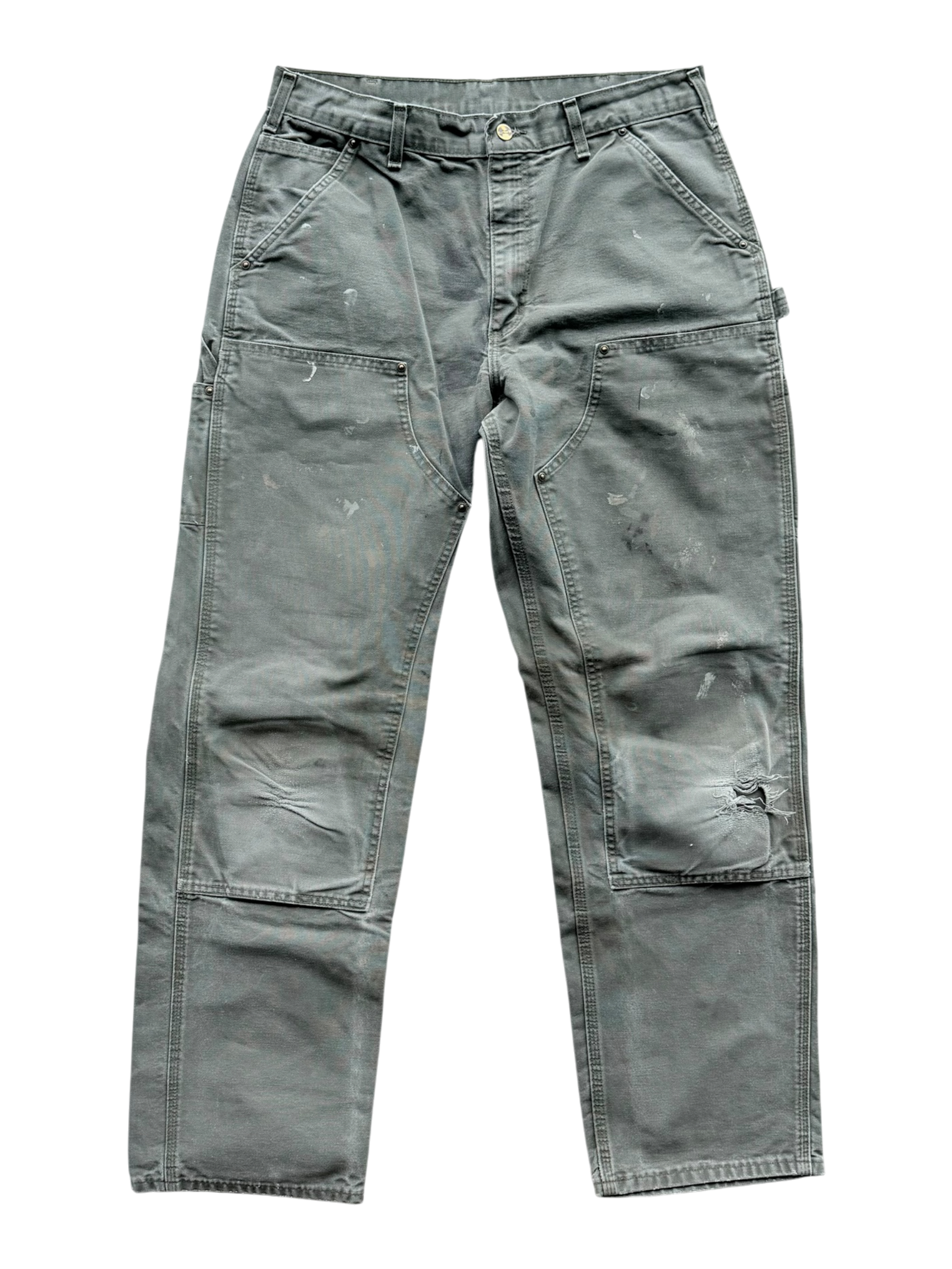 Grey Green Vintage Carpenter Pants