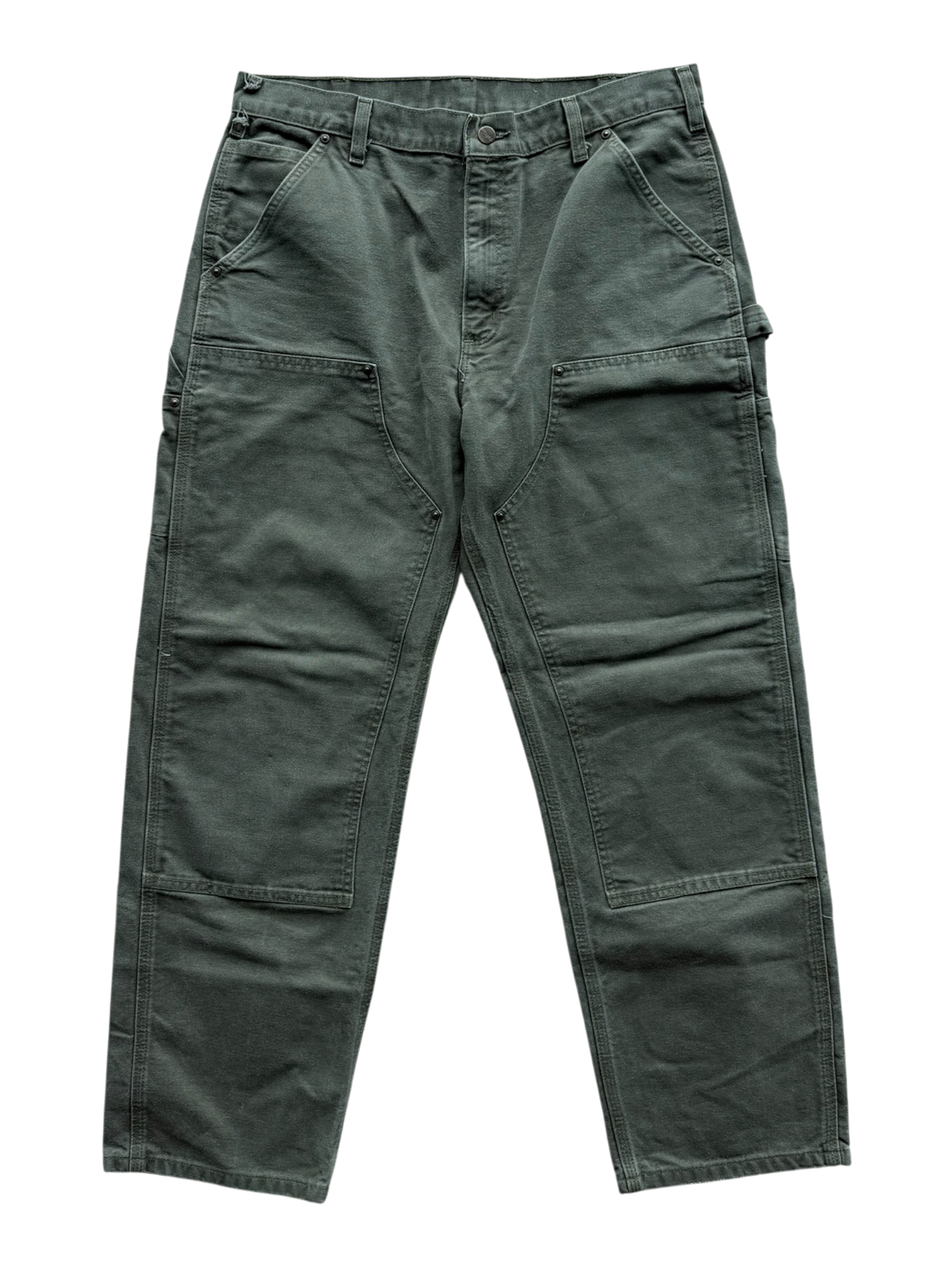 Grey Green Vintage Carpenter Pants