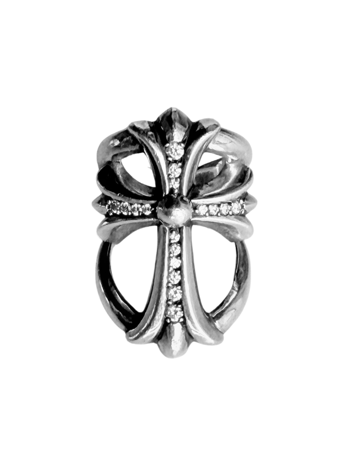 Diamond Pavé Factory Set Infinity .925 Silver Ring