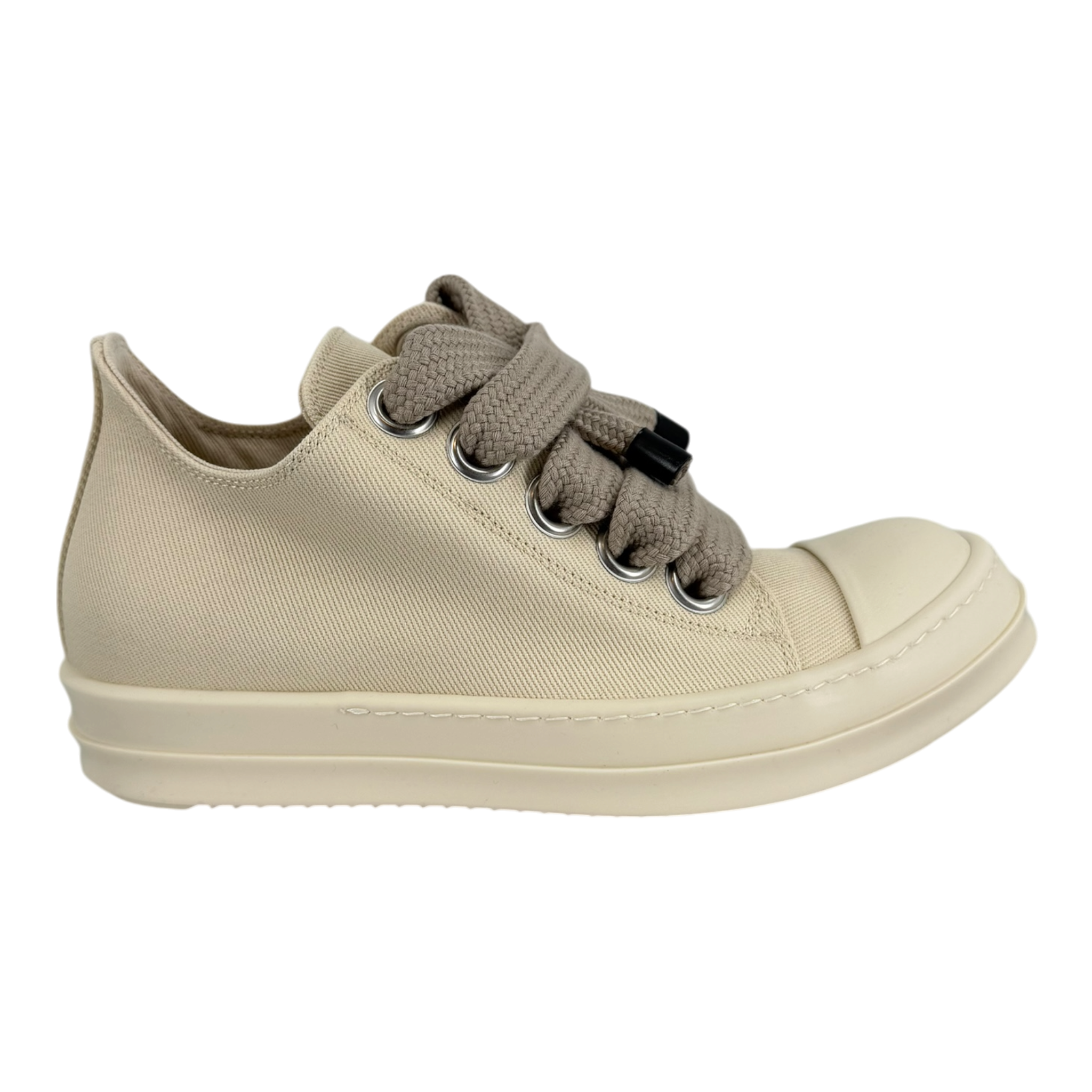 Drkshdw Natural Canvas-Toed Jumbo Lace Sneakers