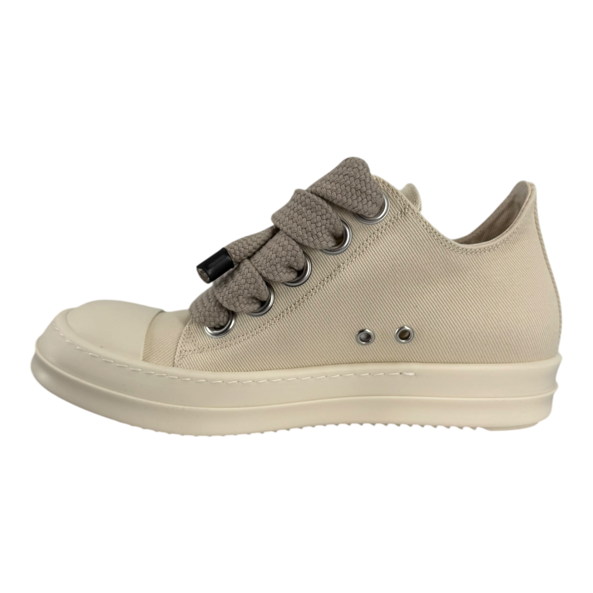Drkshdw Natural Canvas-Toed Jumbo Lace Sneakers
