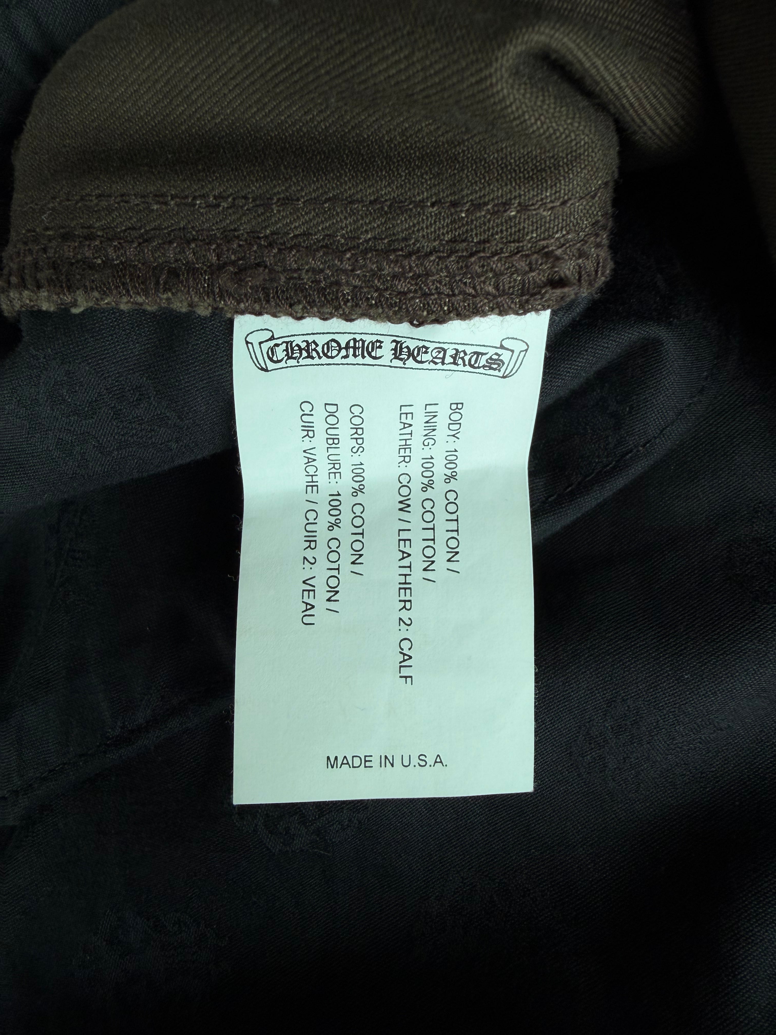 Brown & Orange Cross Patch Carpenter Jeans