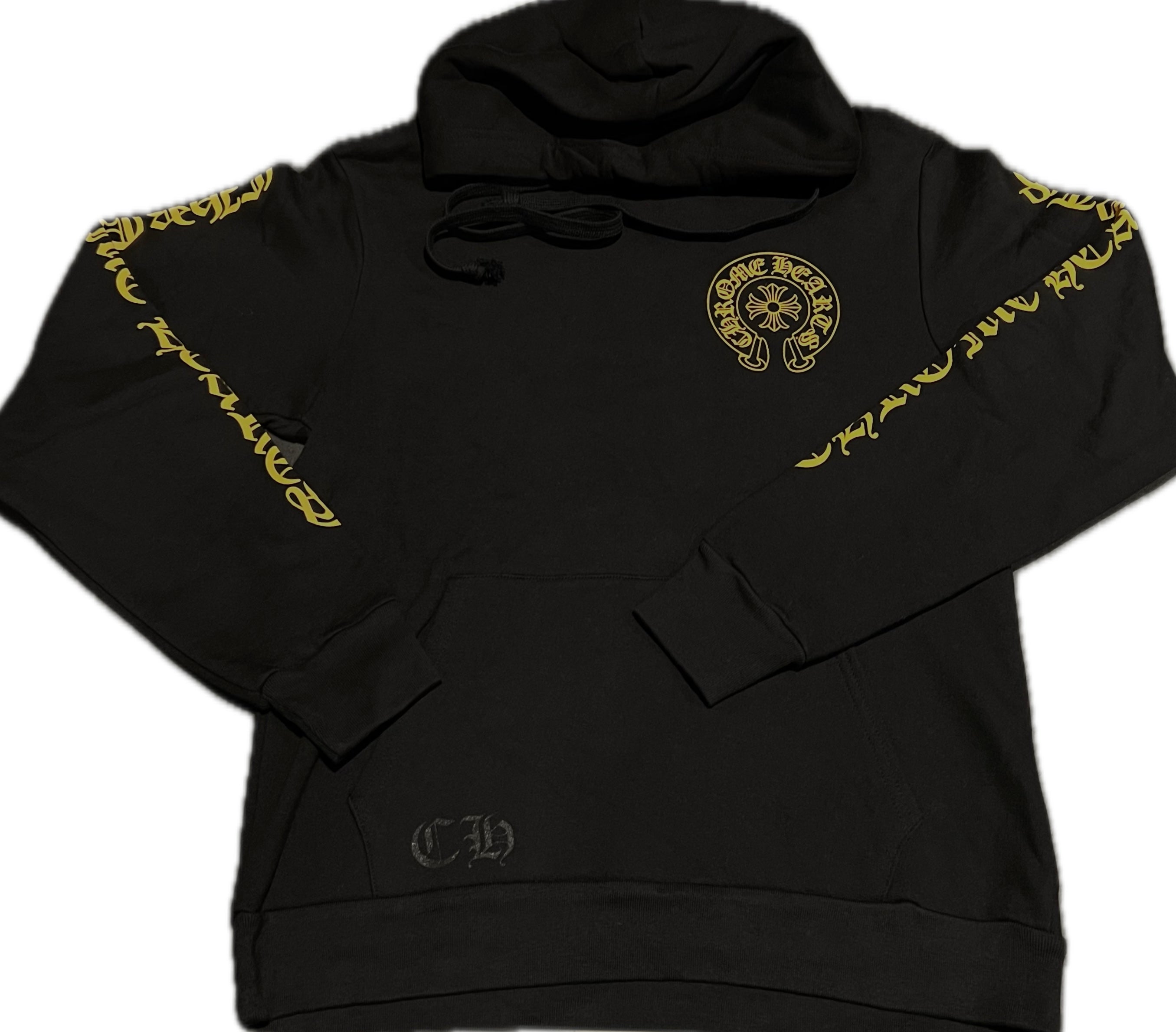 Black And Gold Horseshoe Hoodie