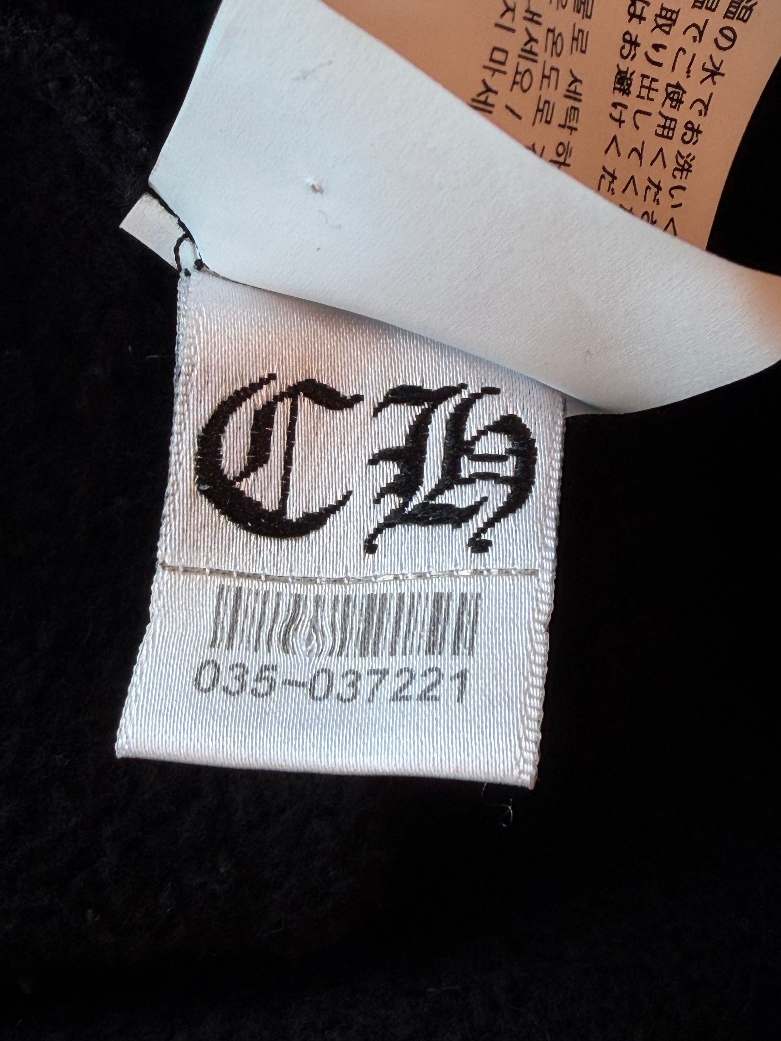 Slow Ride Embroidered Quarter Zip Sweatshirt Black