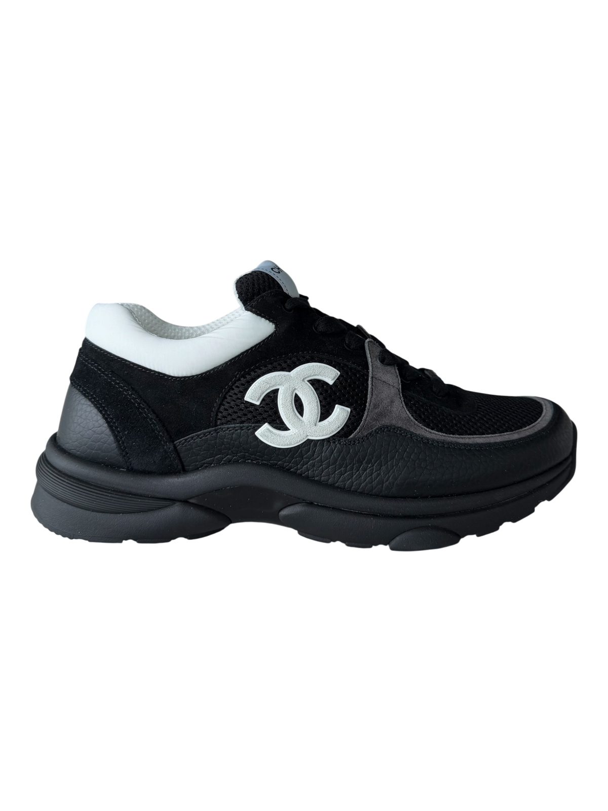 Low Top Trainer Black White