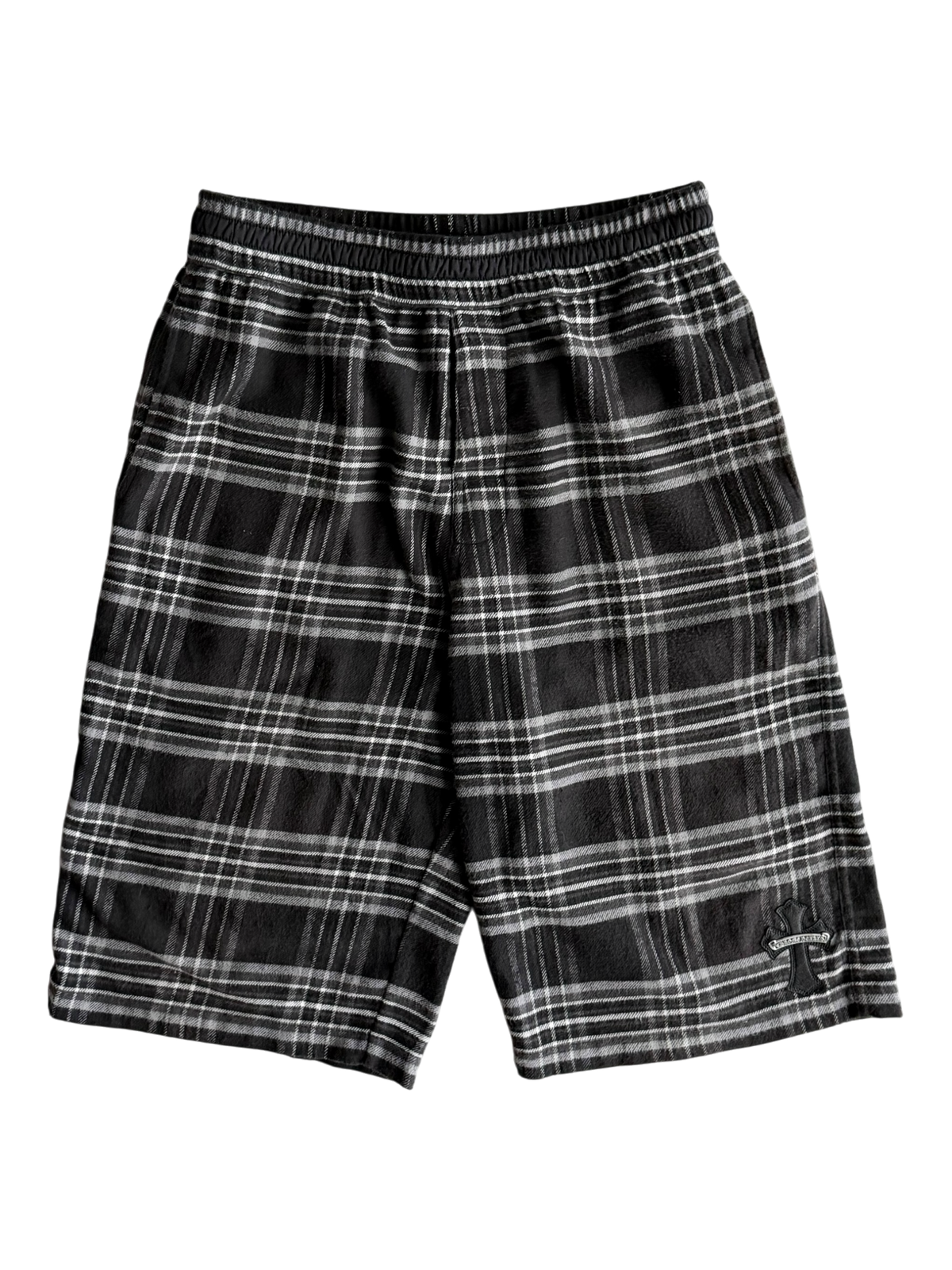 After School Cross Patch Plaid Shorts