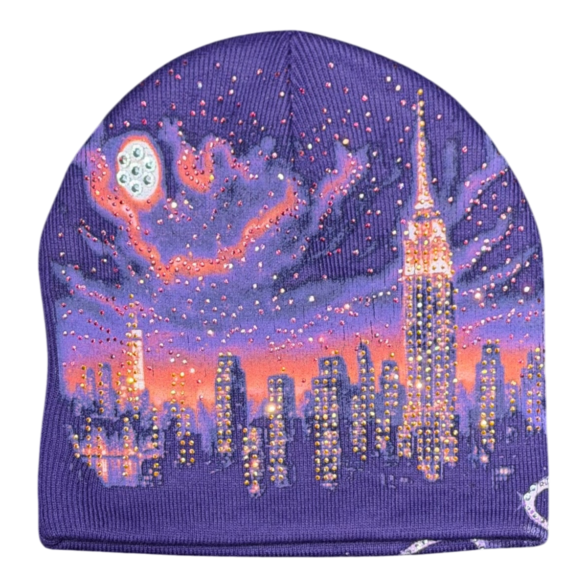 Cityscape Beanie Purple