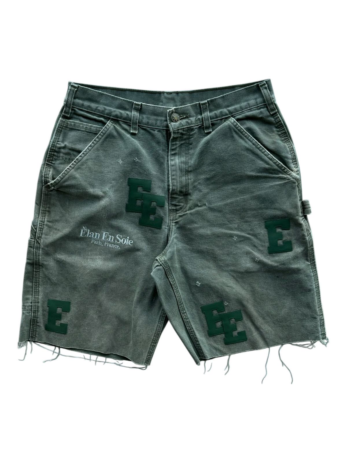 Green Patch Green Carpenter Shorts