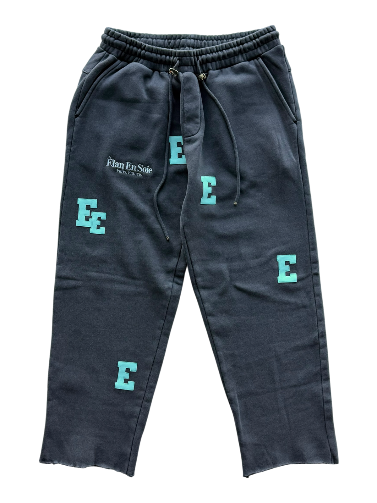 Tiffany Patch Loose Fit Sweatpants Dark Grey