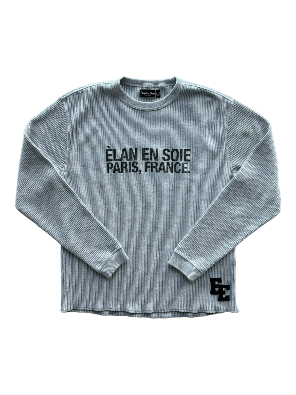 Black Patch Grey Thermal Longsleeve