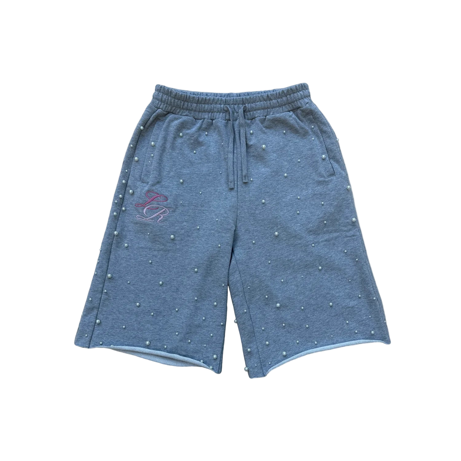 Grey Baggy Pearl Sweat Shorts Regular price