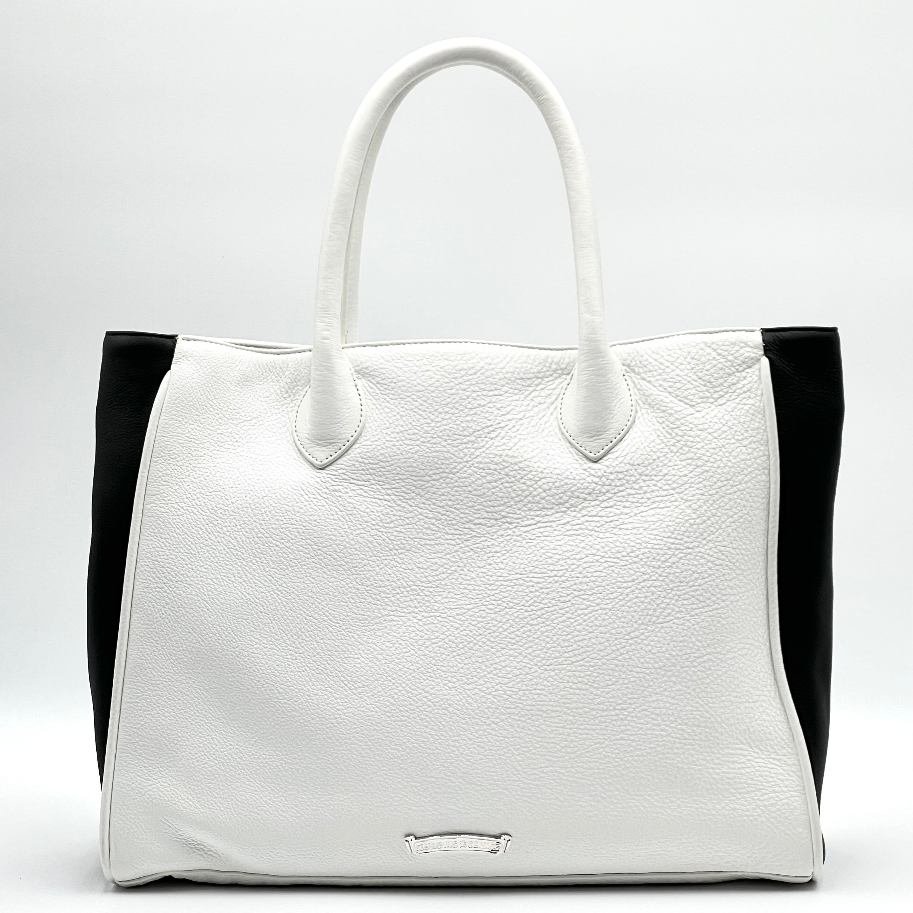 Lady Lynn Dagger Leather Tote Bag White