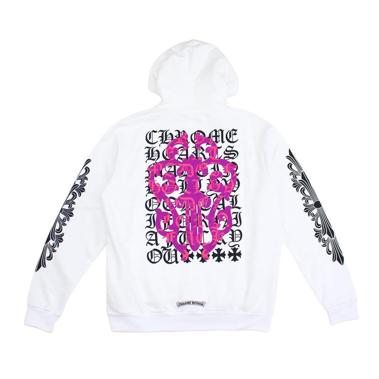 Eye Chart Dagger Hoodie White