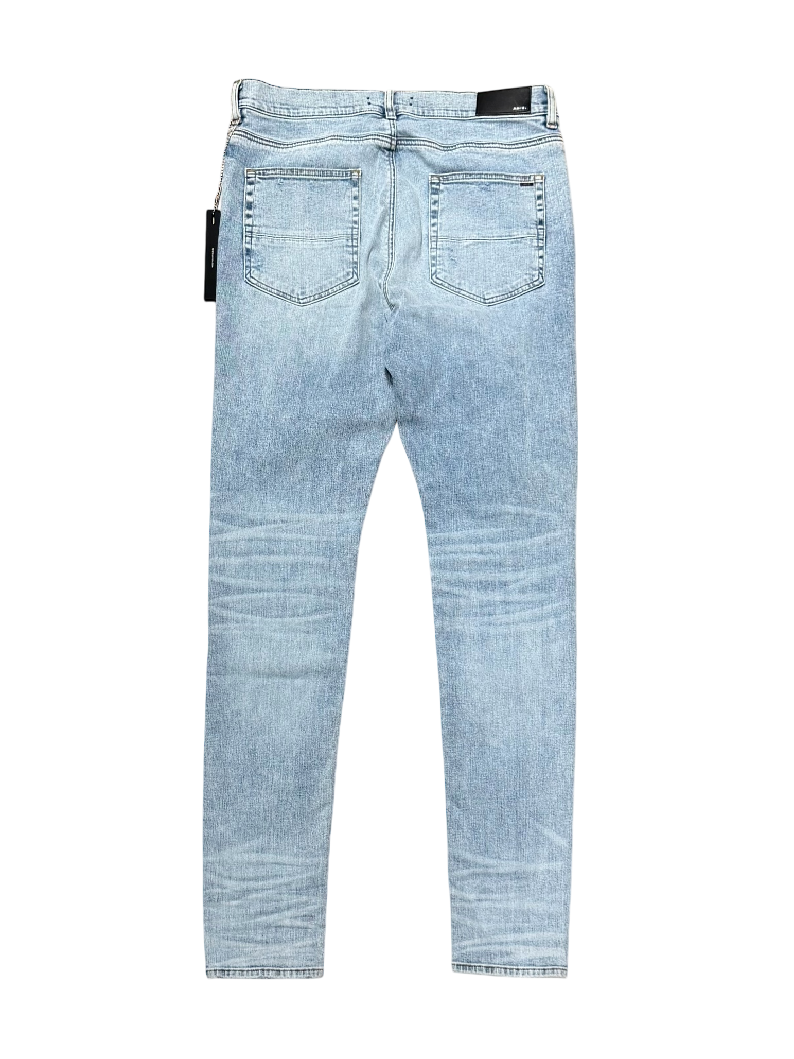 Pajama Art Patch Skinny Jeans Blue