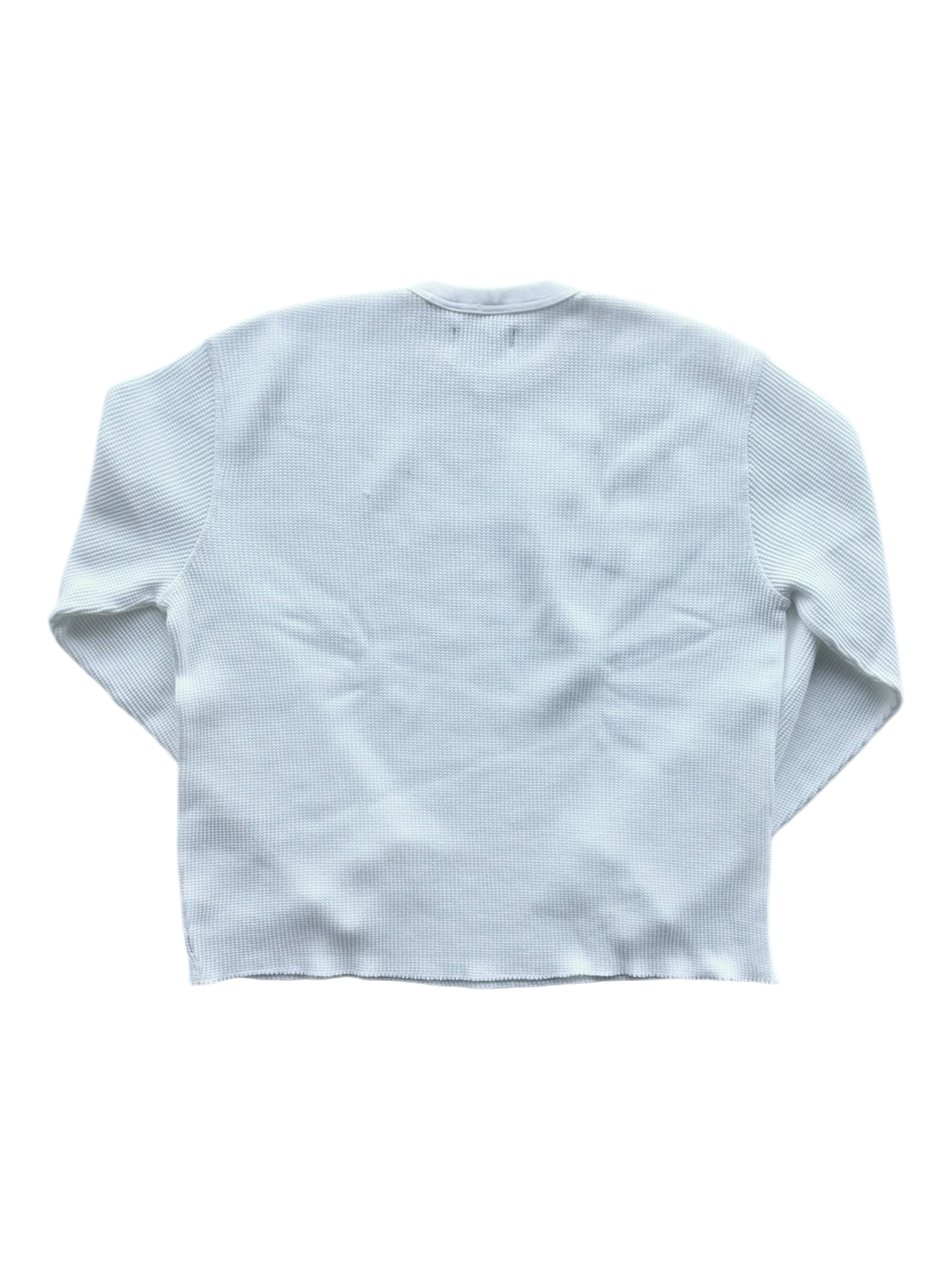 Blue Patch White Thermal Longsleeve