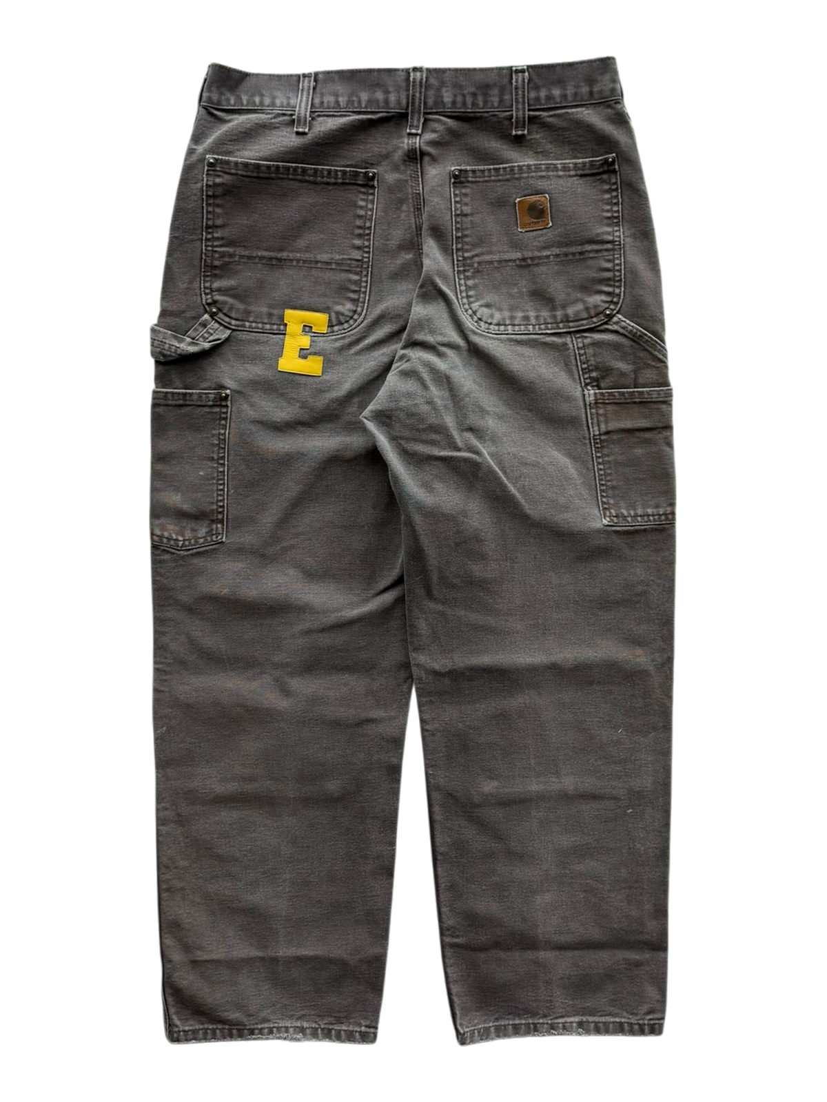 Yellow Patch Carpenter Pants Brown