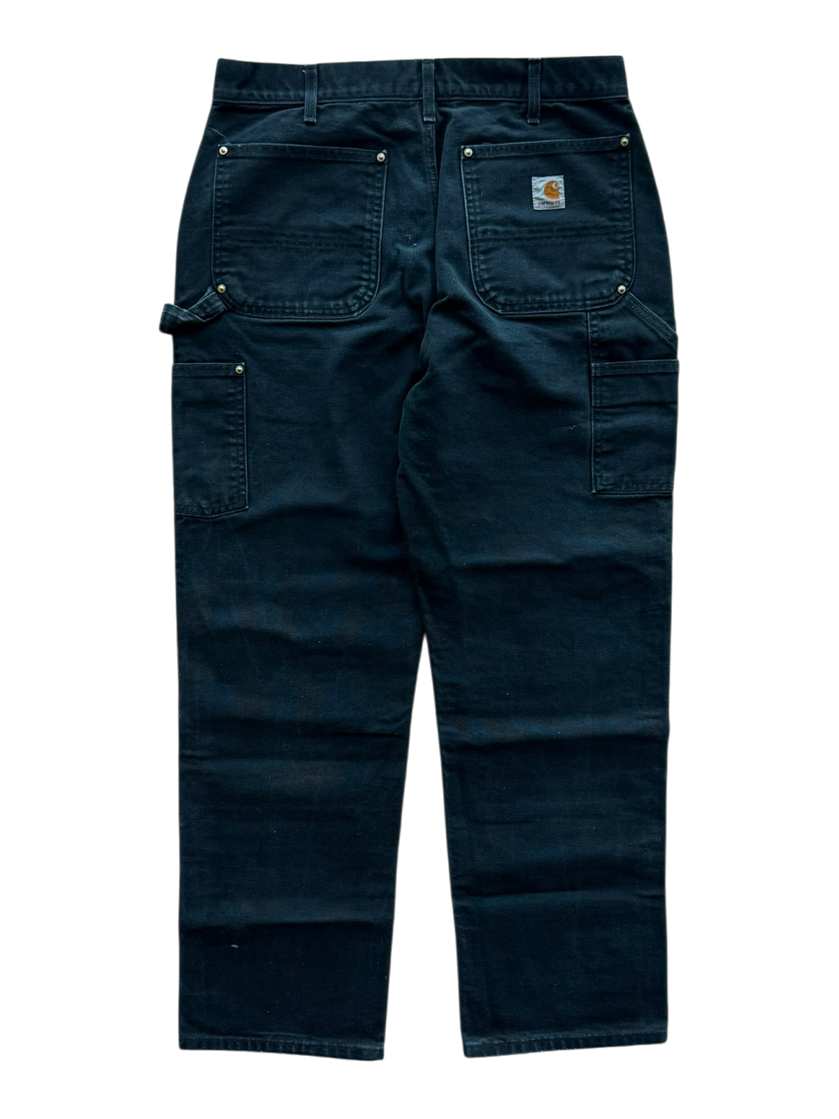 White Croc & Blue Patch Carpenter Pants Navy