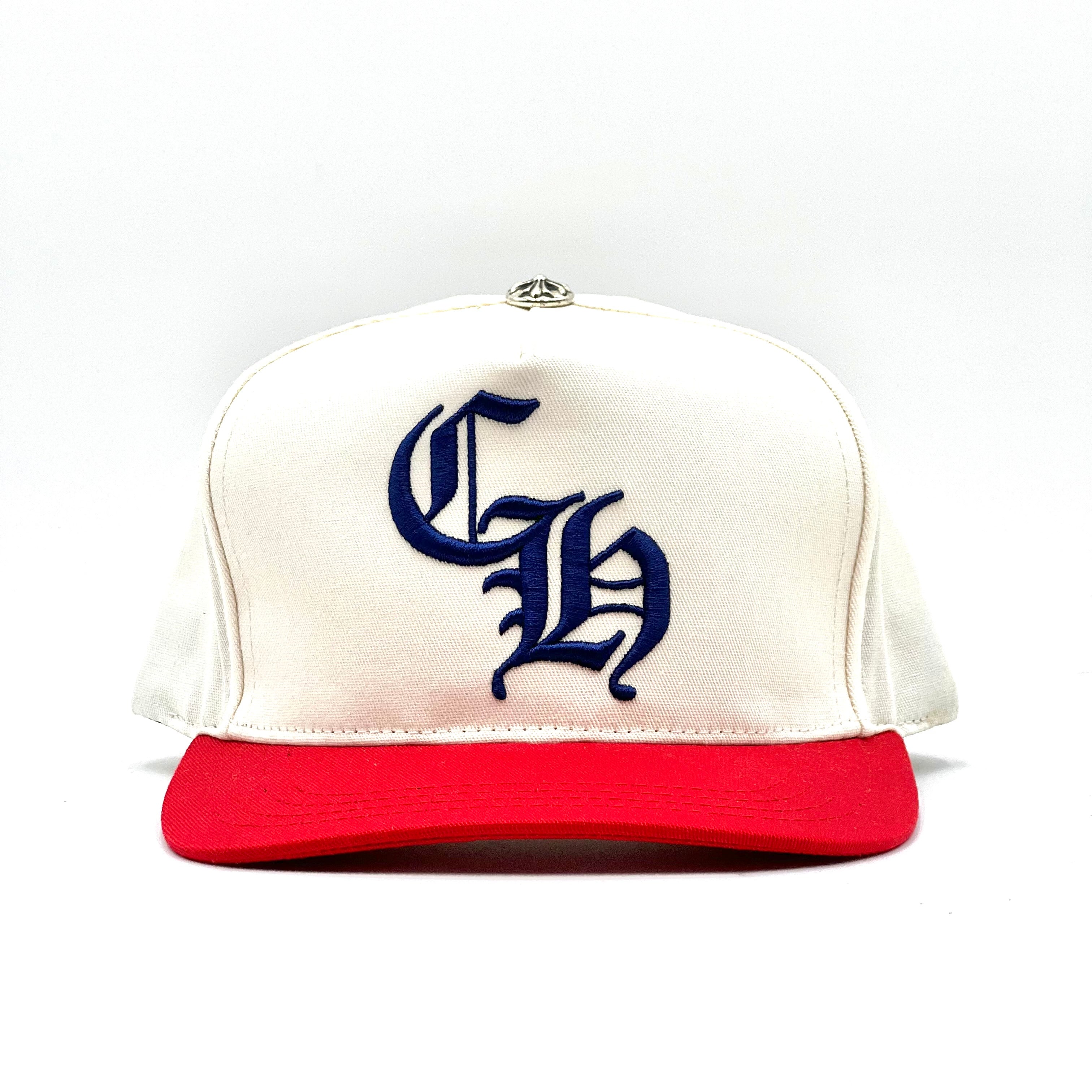 CH Baseball Hat White/Red/Blue