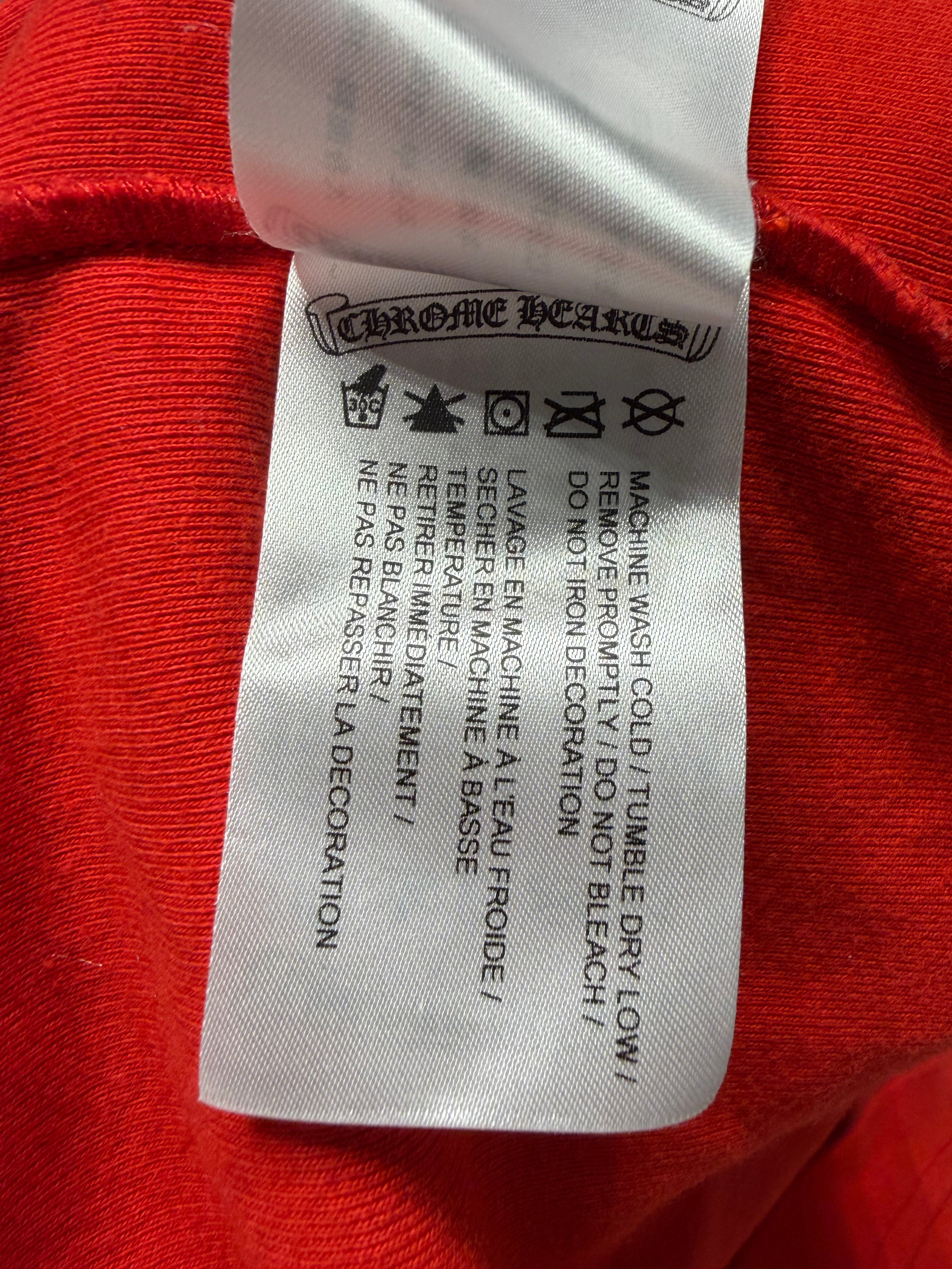 Red & Black Horseshoe Cross Long Sleeve Tee