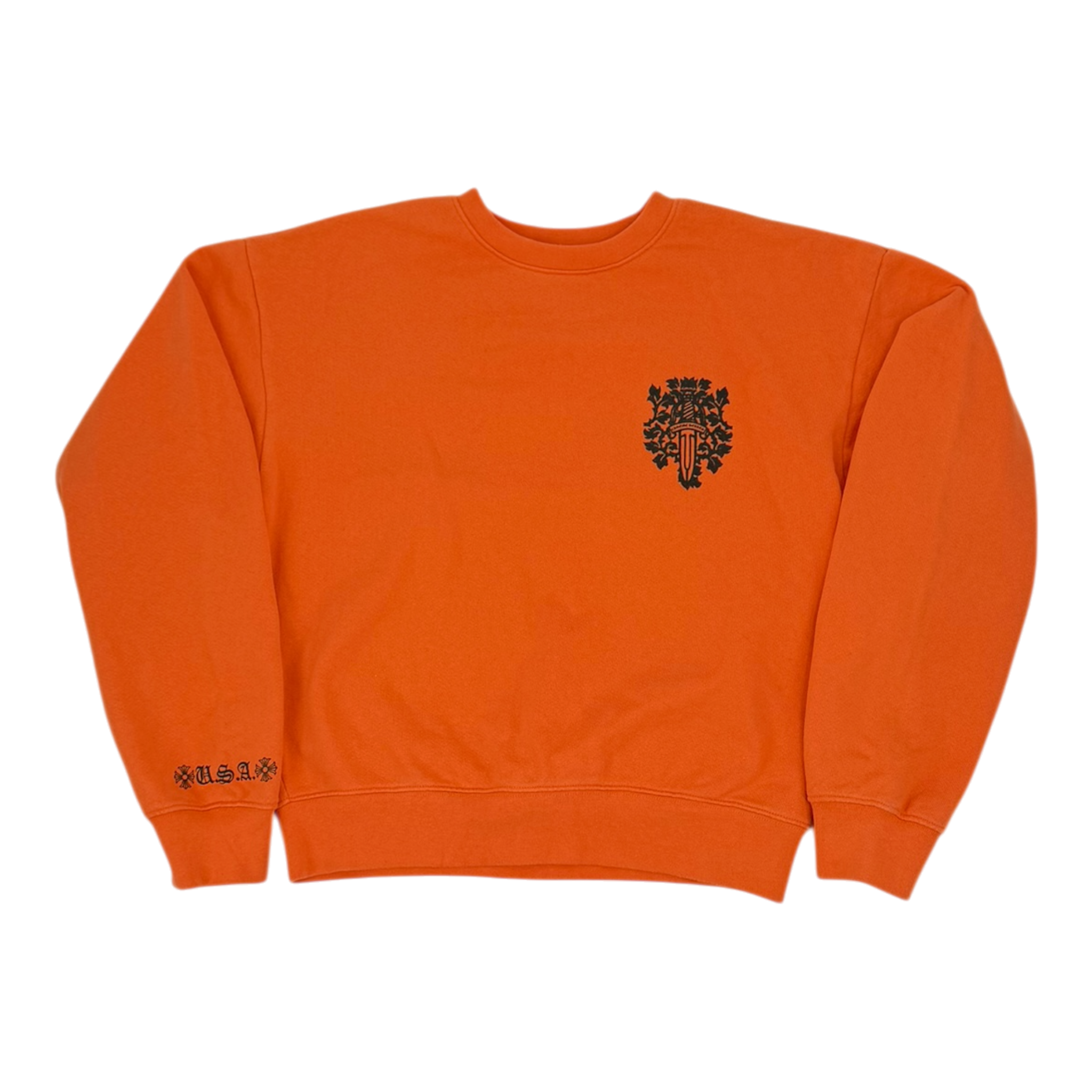 Vine Dagger Crewneck Sweatshirt 'Orange/Black'