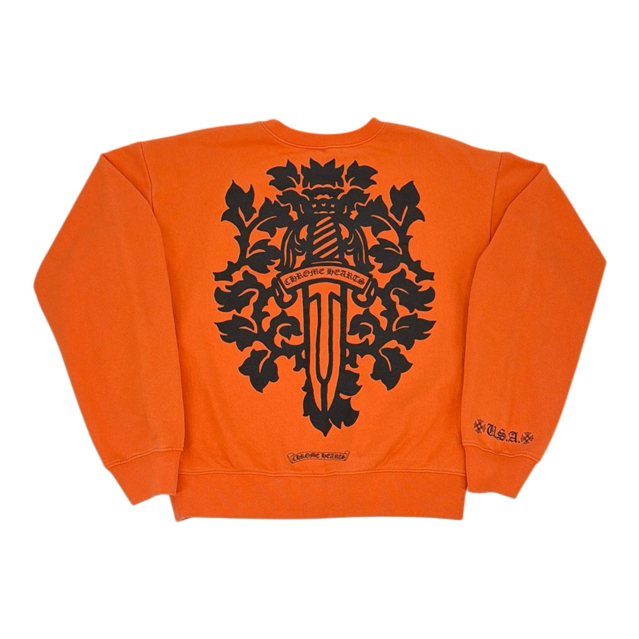 Vine Dagger Crewneck Sweatshirt 'Orange/Black'