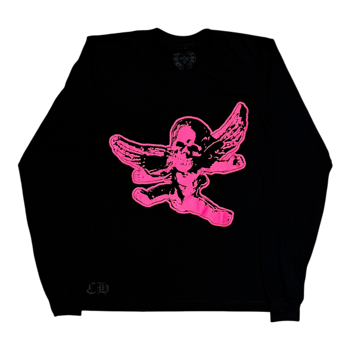 Foti Logo Long-Sleeve T-Shirt 'Black/Pink