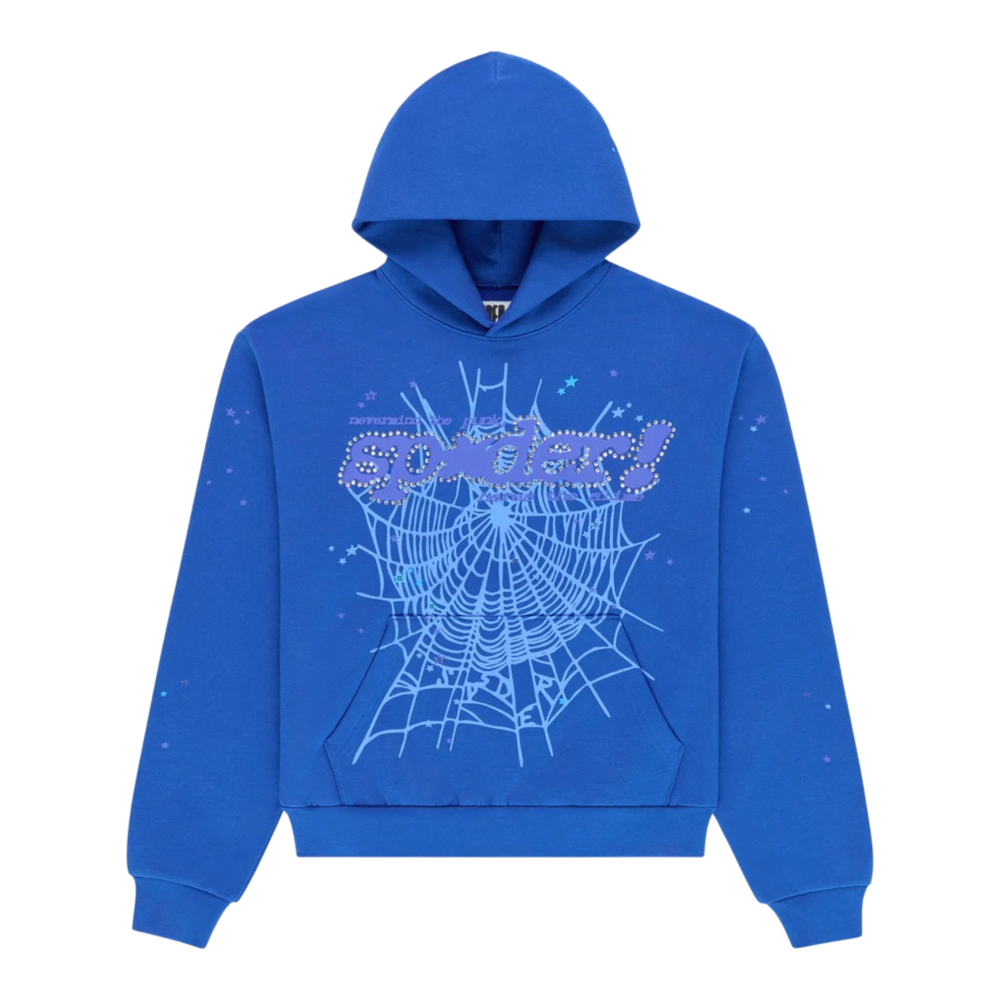 Blue Rhinestone Punk V2 Hoodie