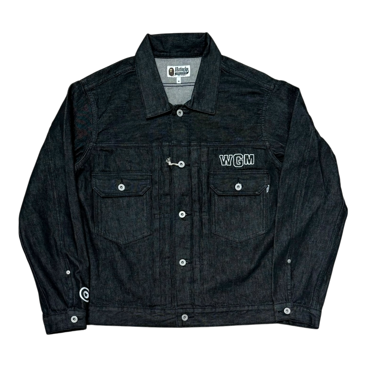 GOAT Exclusive BAPE Pearl Shark Denim Jacket Type-02 'Black'