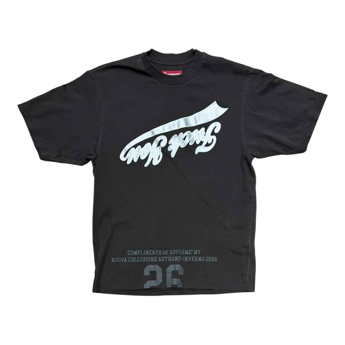 Supreme Cracked Flipped S/S Top Black