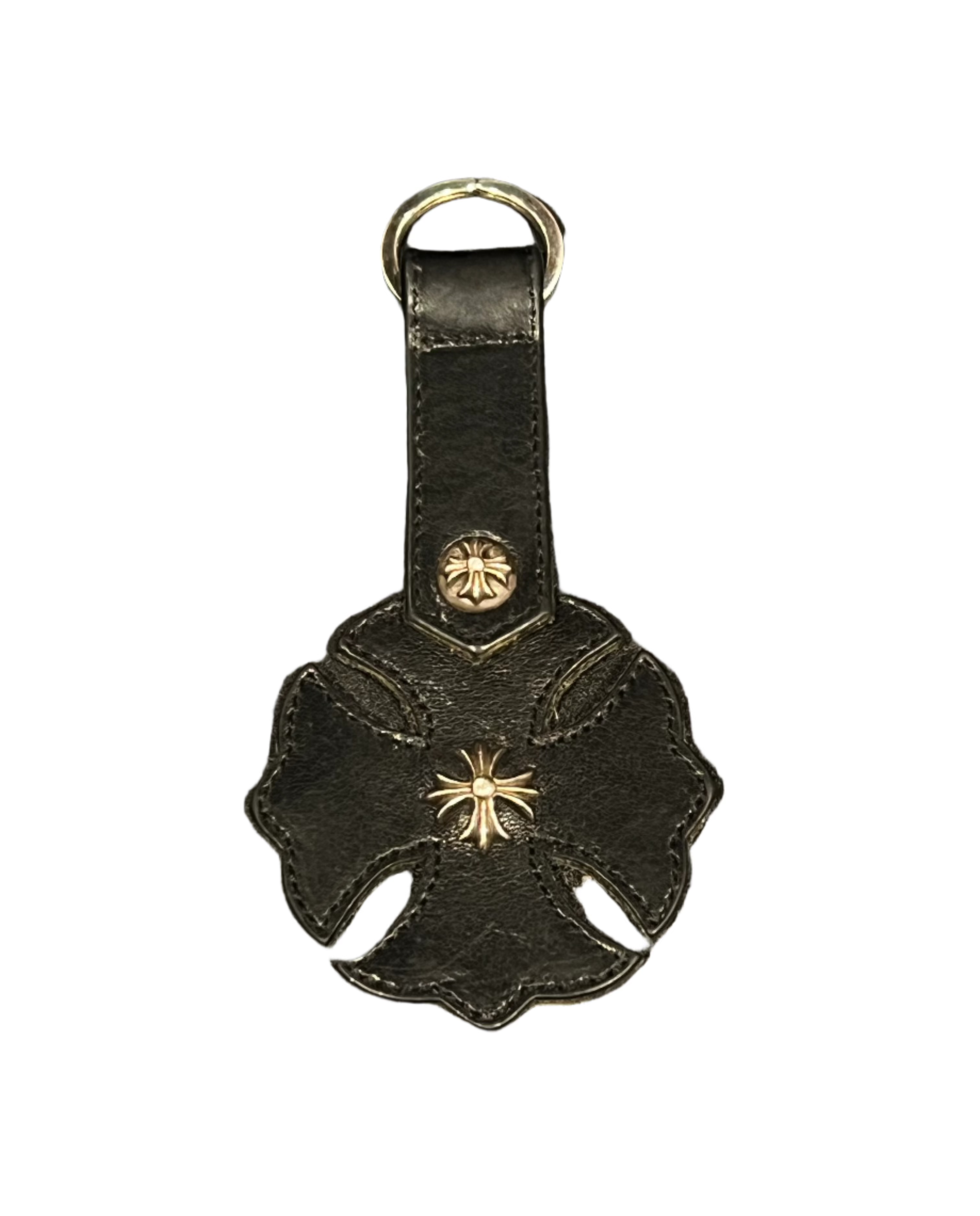 Chrome Hearts Leather Plus Keychain