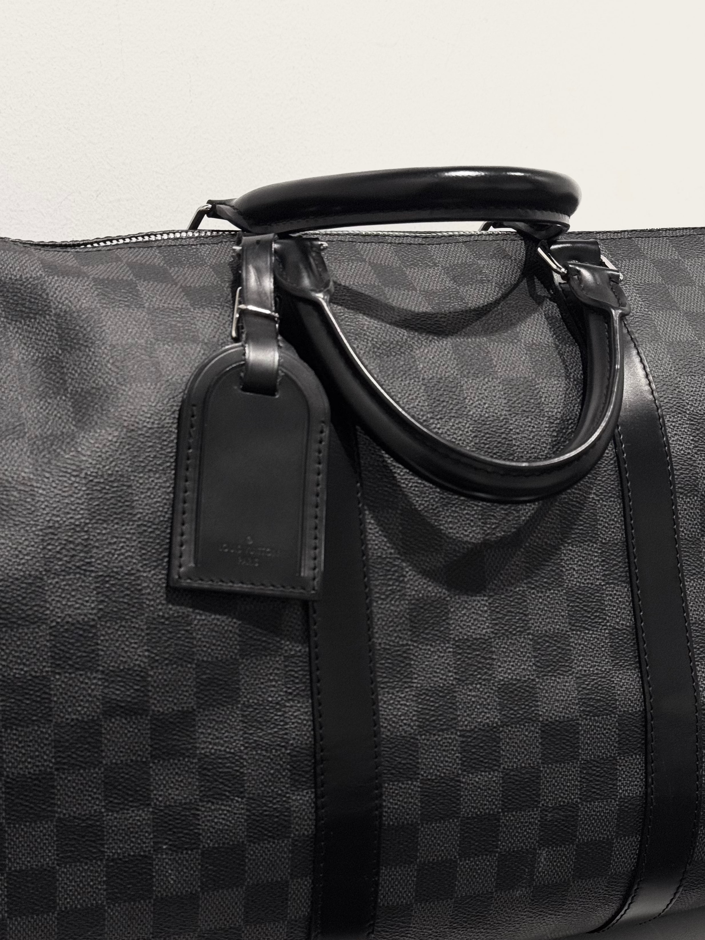 Louis Vuitton Black Duffle Bag