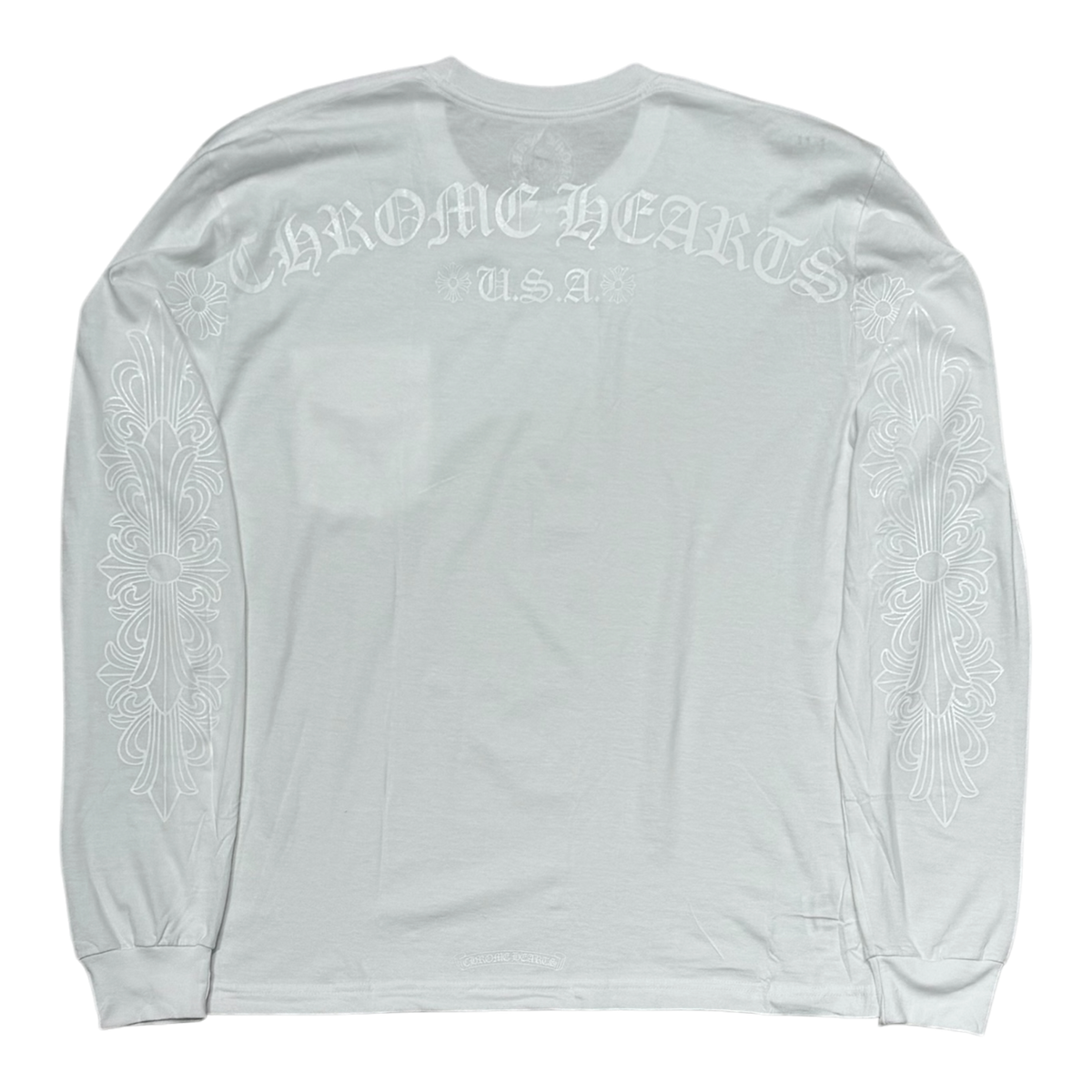 White On White Floral Long Sleeve