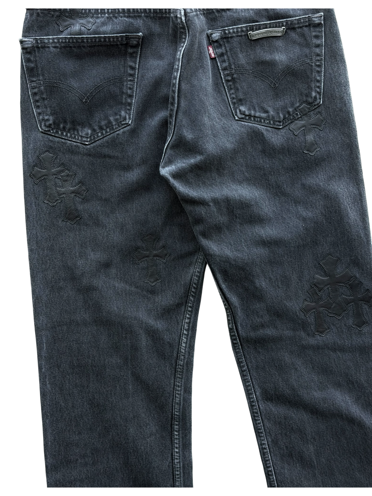 Levi's 501 Black Cross Patch Jeans Black