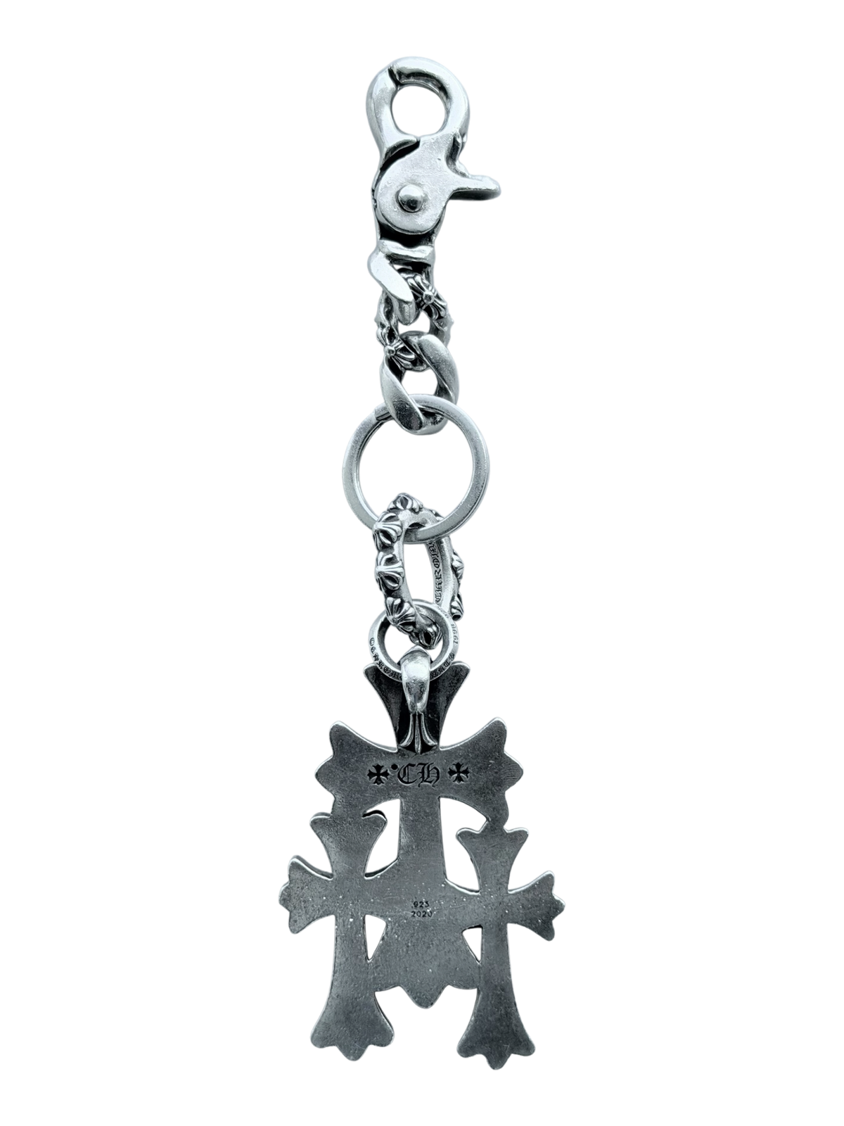 Triple Cross Fancy Link Keychain