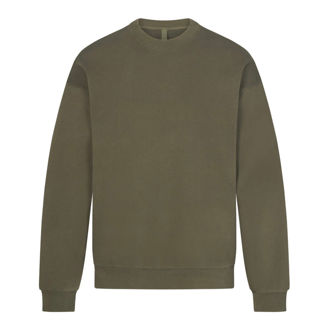 Skims Men's Brown Classic Crewneck Military Green