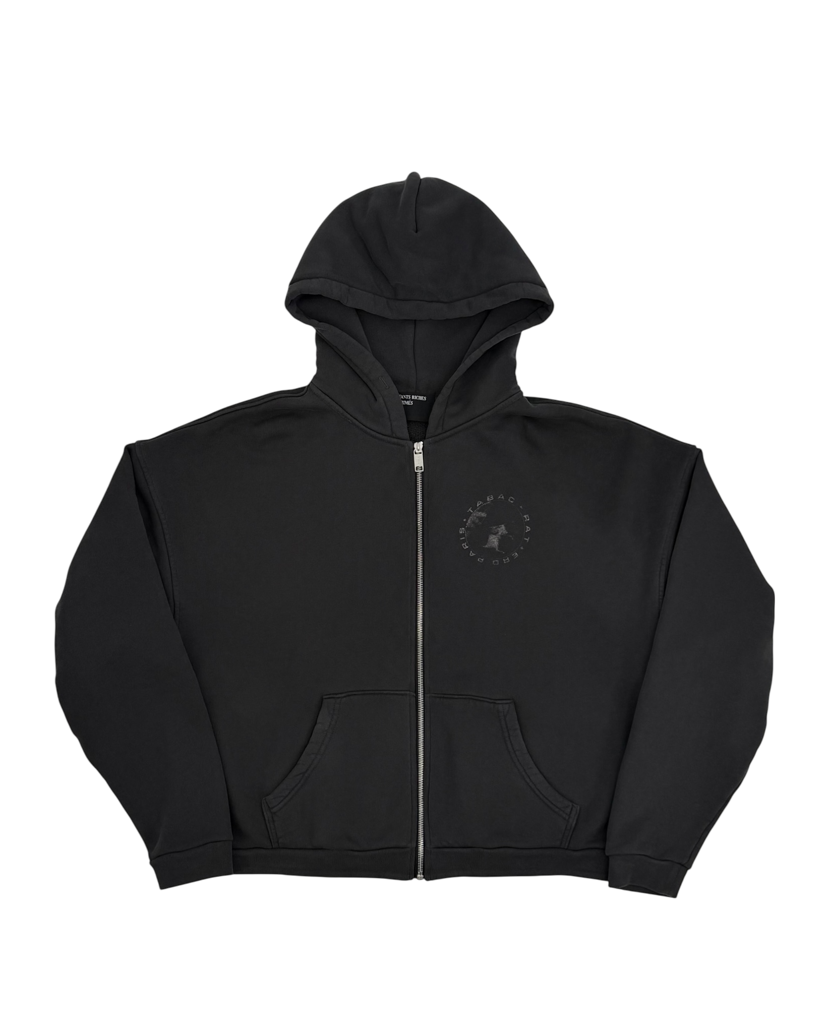 Tabac Rat Printed Cotton-Jersey Zip-Up Hoodie