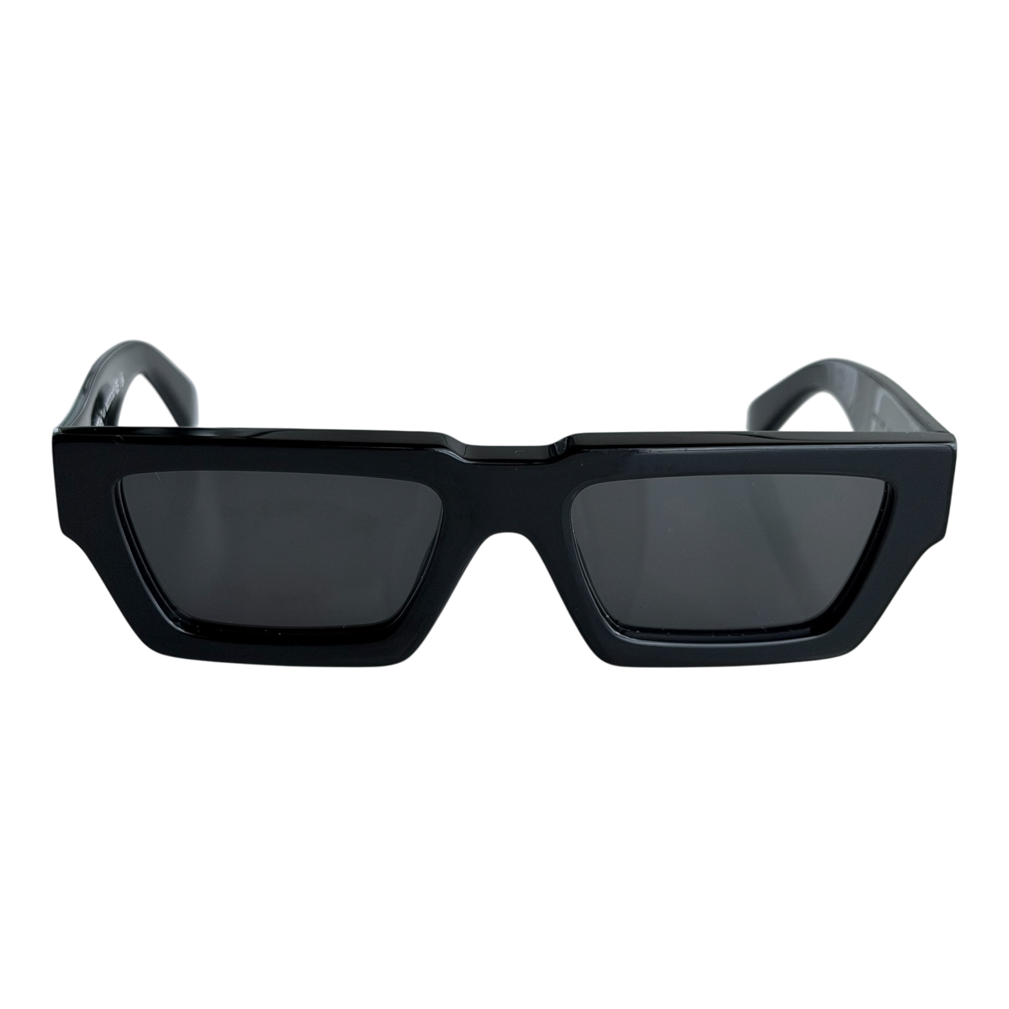 Manchester Acetate Rectangle Sunglasses Black