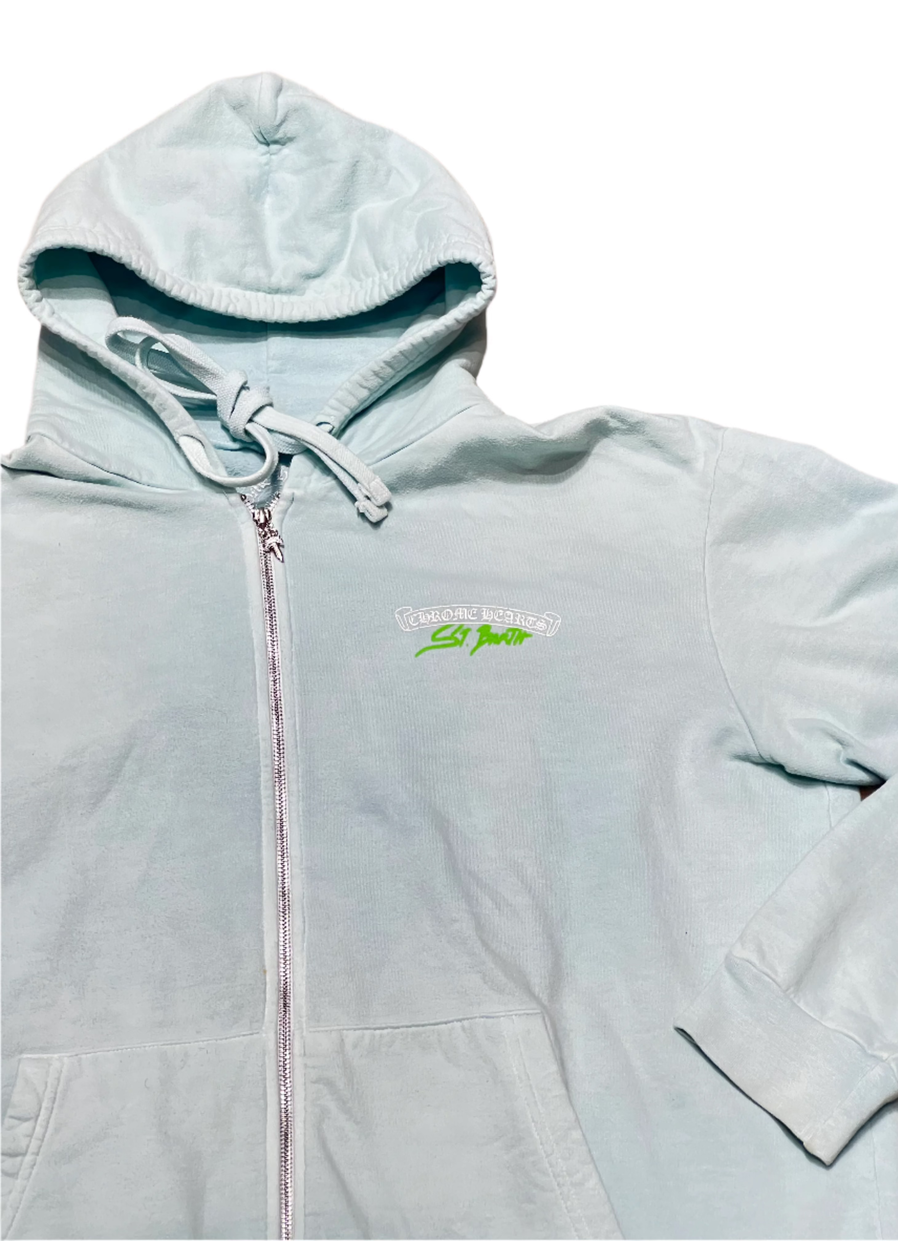 Blue St Barth Exclusive Horseshoe Zip Up Hoodie