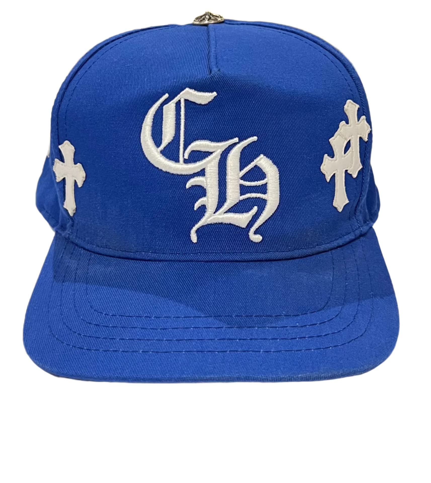 Cross Patch Baseball Hat Blue