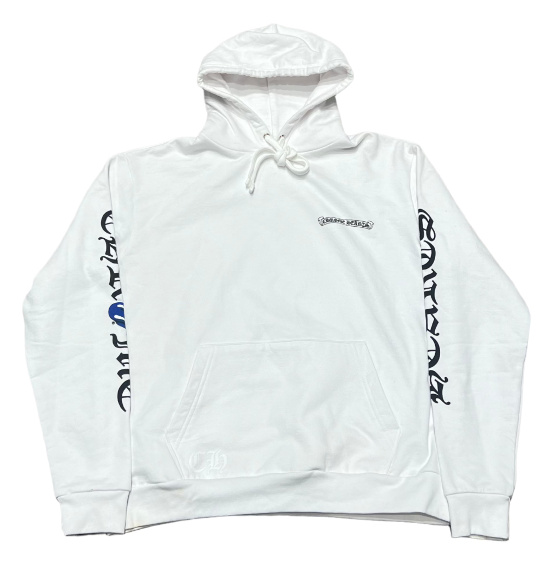 Chrome Hearts Rolling Stones Hoodie White/Blue